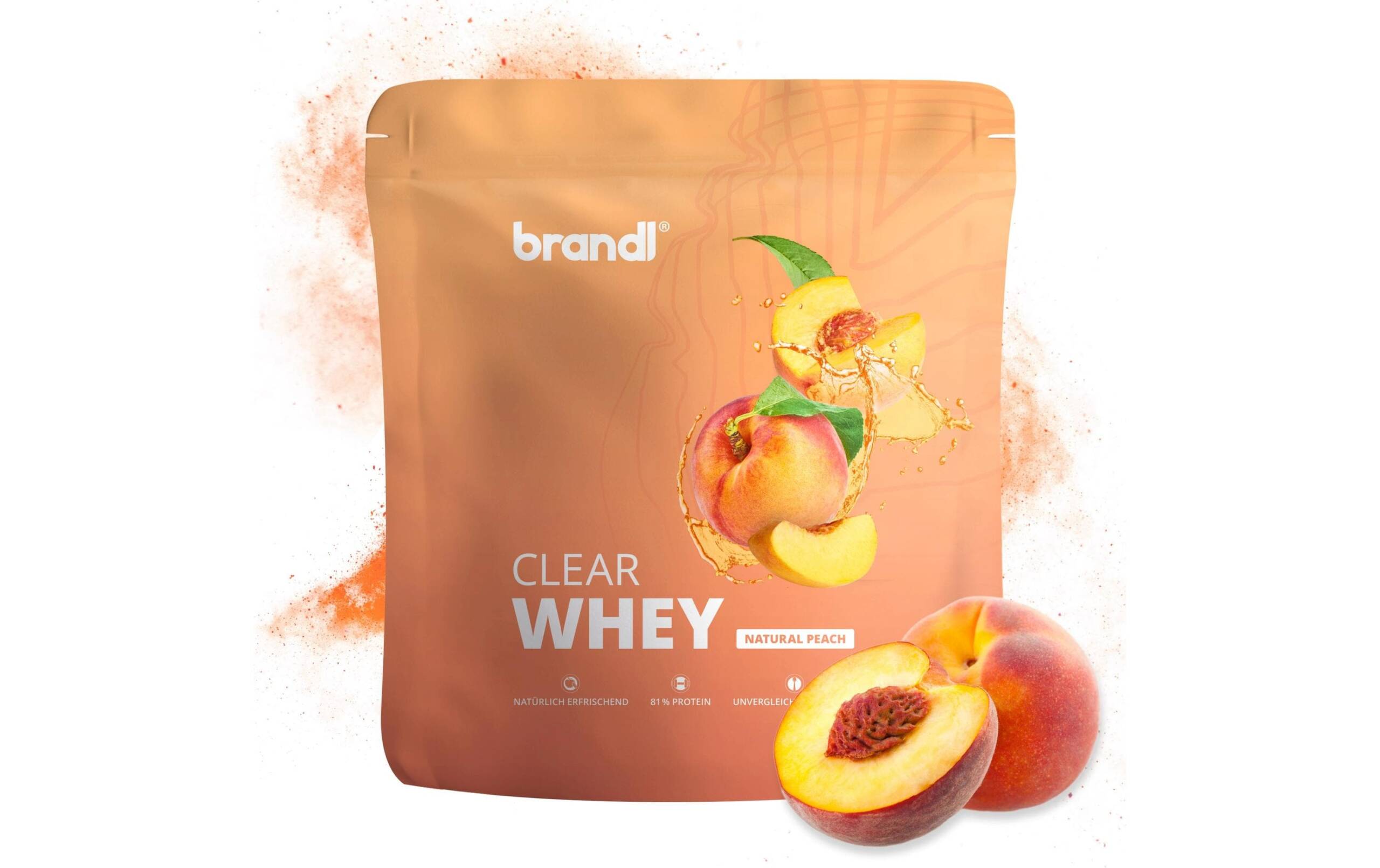 Brandl Clear Whey Beutel: 800g, Natural Peach