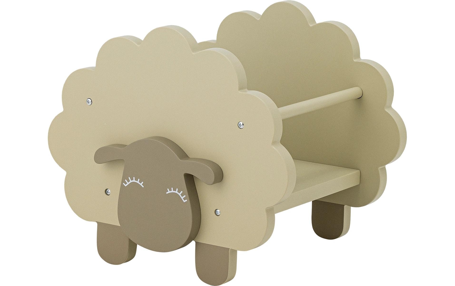 Bloomingville Bücherregal Dolly Schaf Holz, 30.5x30x35 cm (LxHxT), Grau