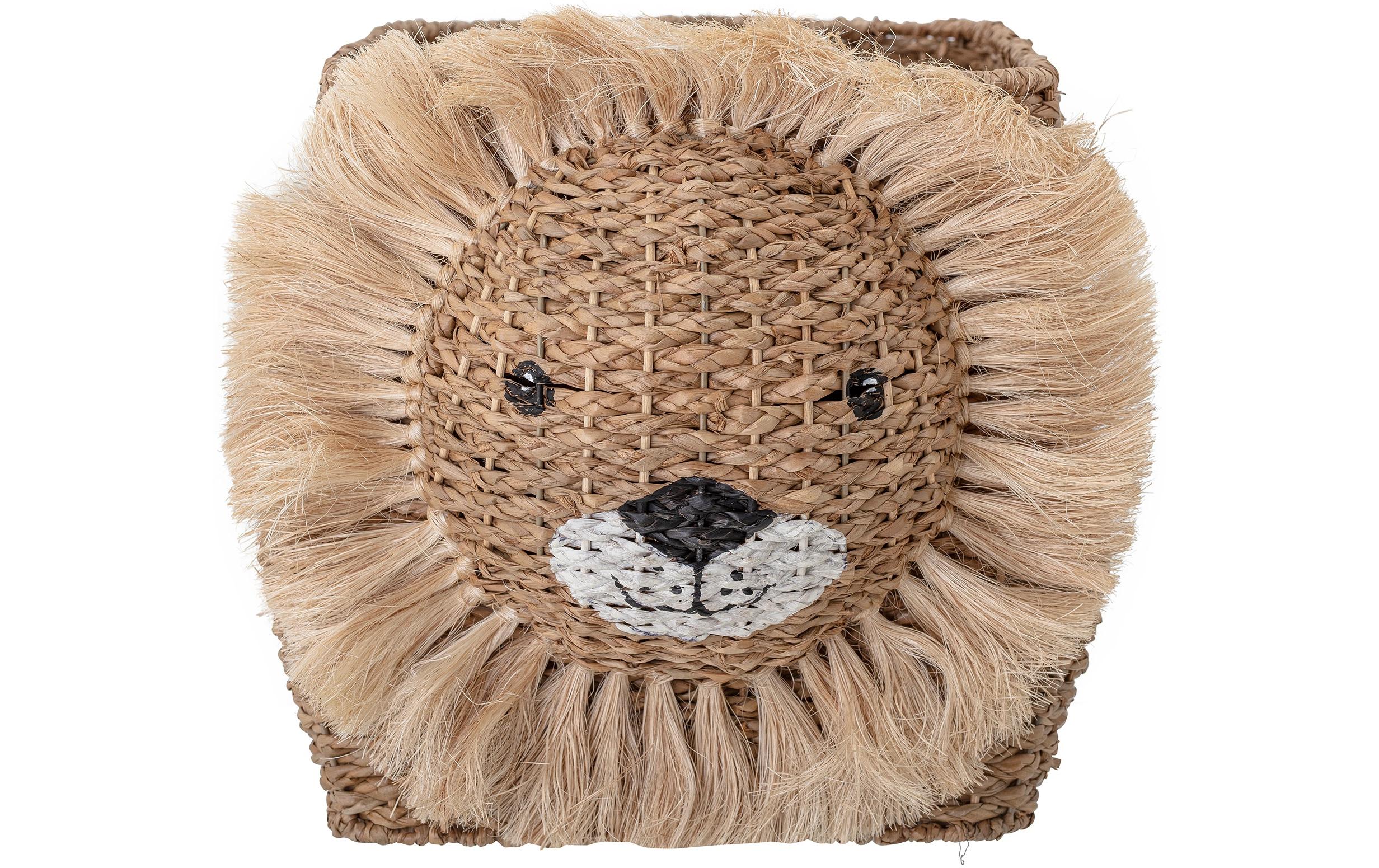 Bloomingville Aufbewahrungskorb Harrison Gras, Eisen, 32x36x52 cm (LxHxT)