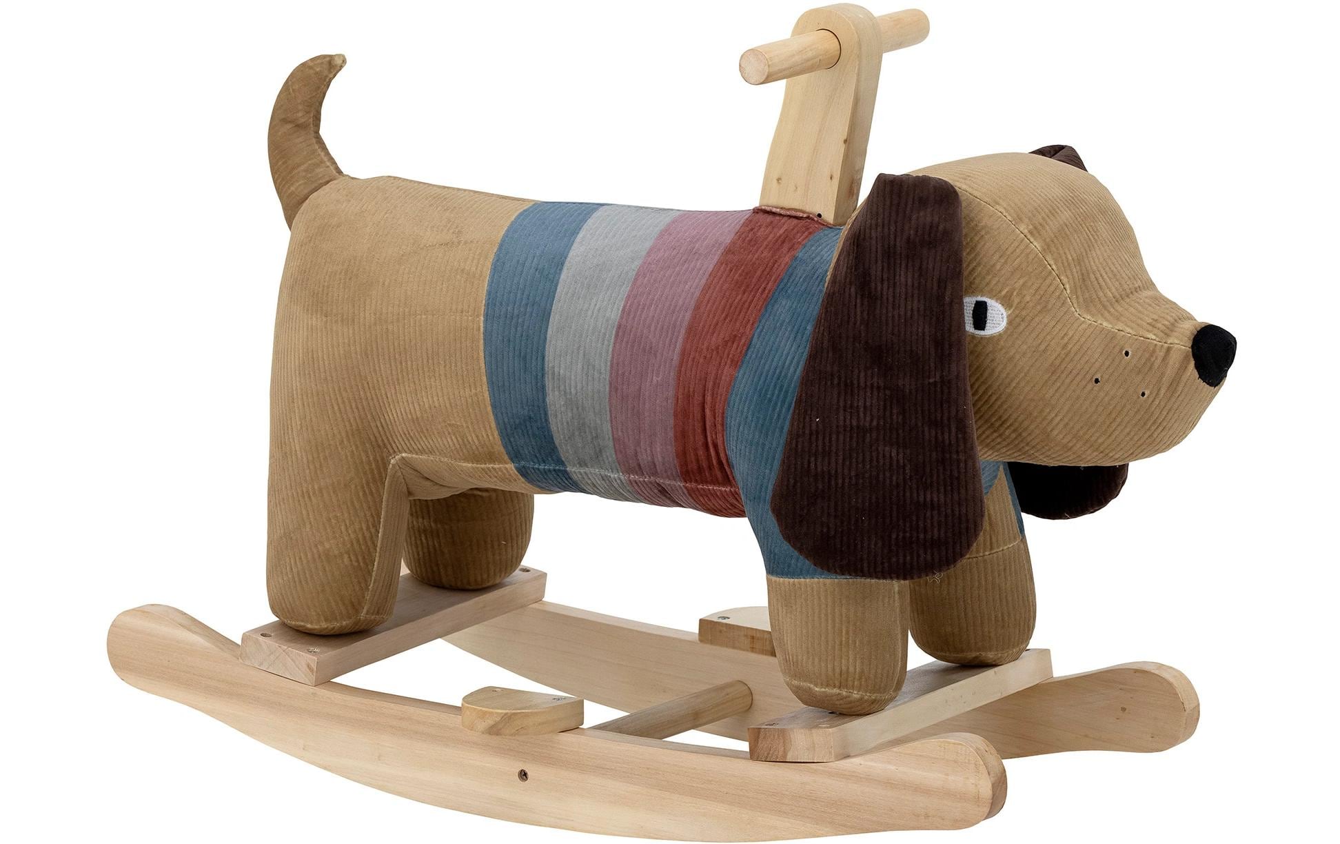Bloomingville Schaukelhund Charlie 66x51x34 cm (LxHxT), Holz,Polyester, Eisen