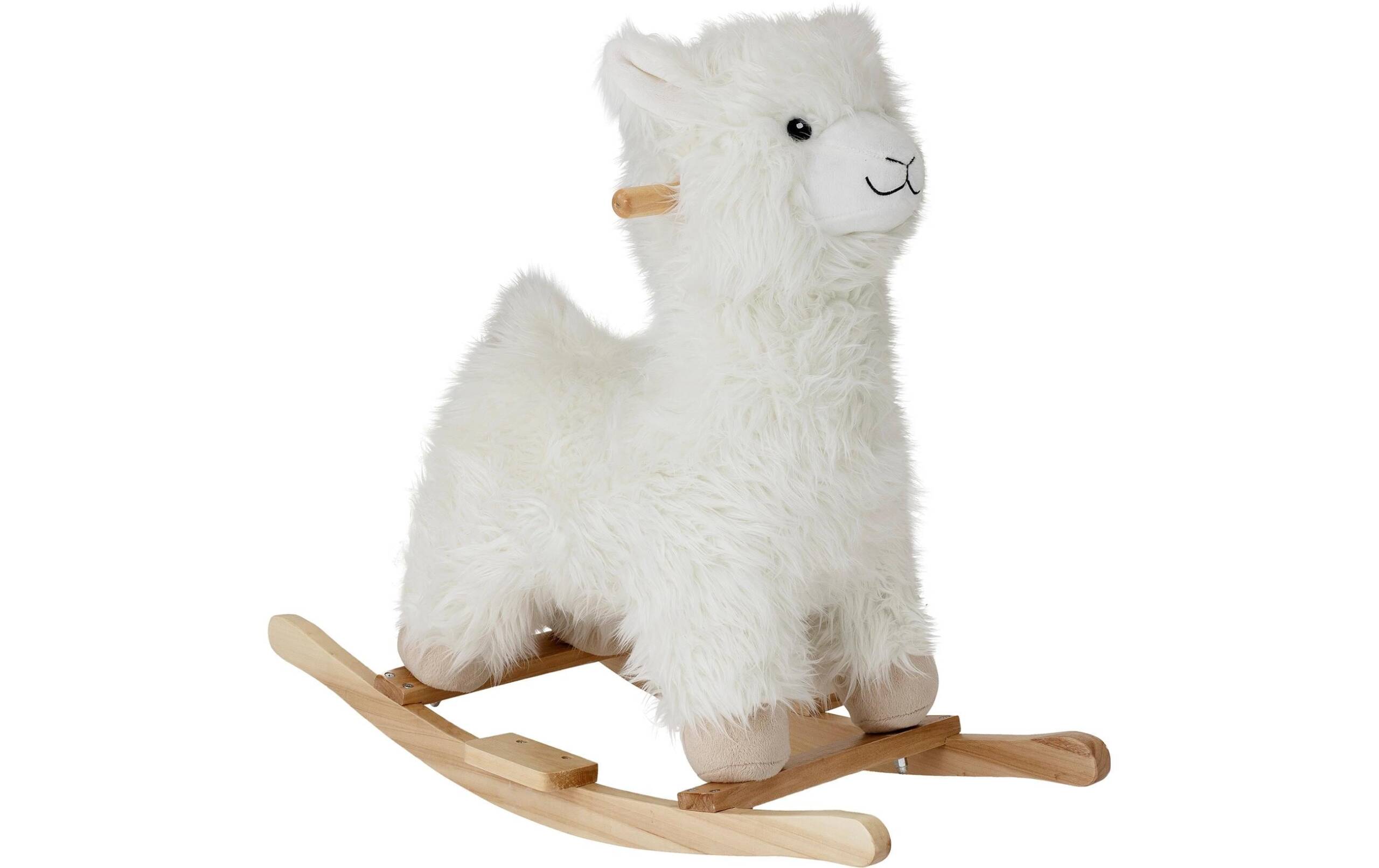 Bloomingville Schaukellama Kinto Holz, Polyester, 65x45x25 cm (LxHxT)