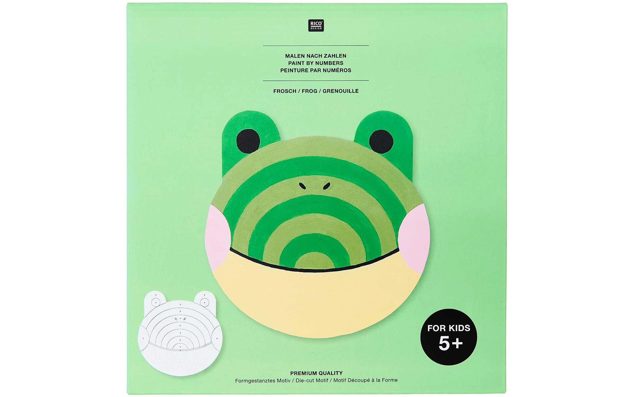 Rico Malen nach Zahlen 26 x 37 cm, Frosch