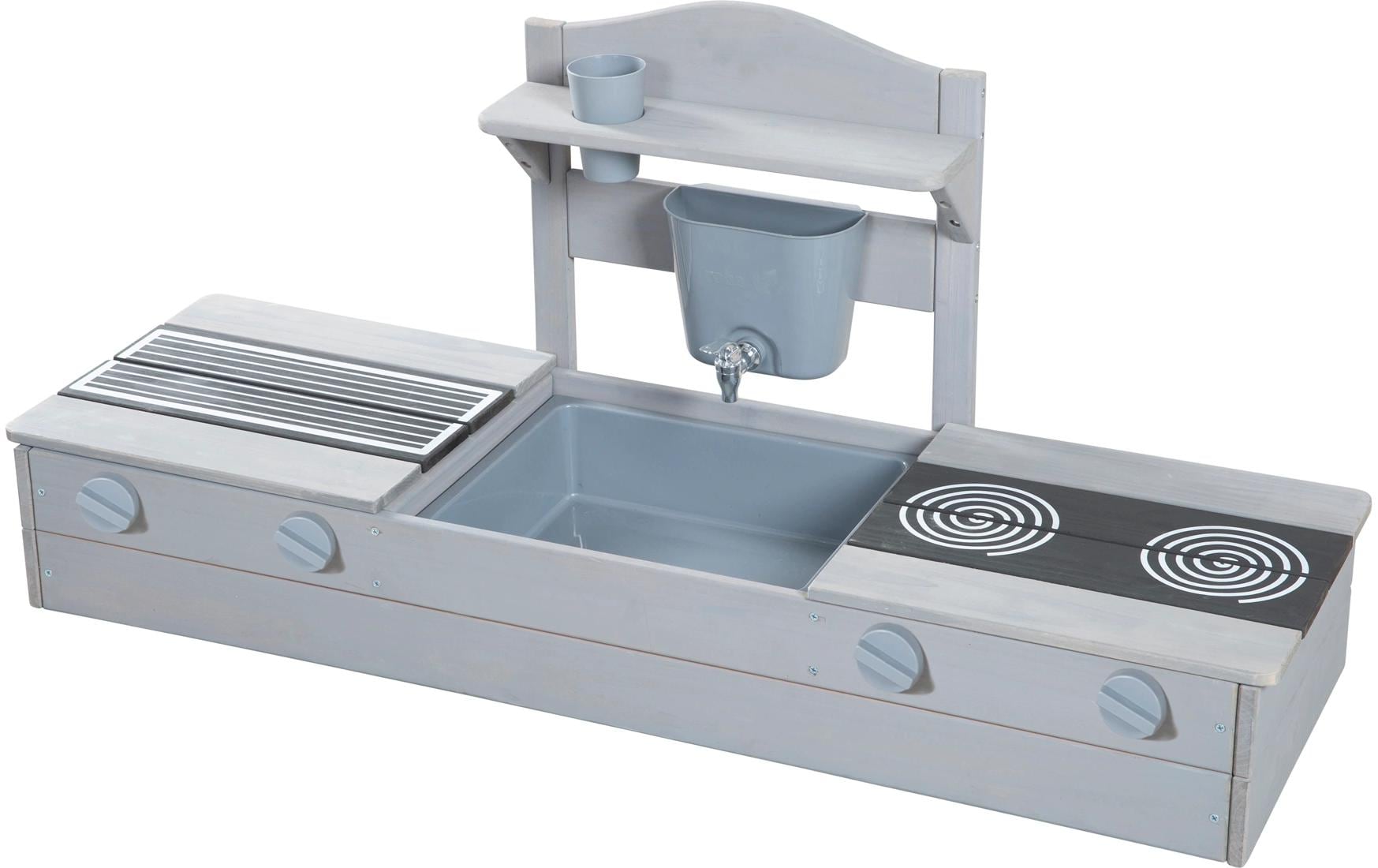 2 in 1 Balkonsandkasten mit Matschküche