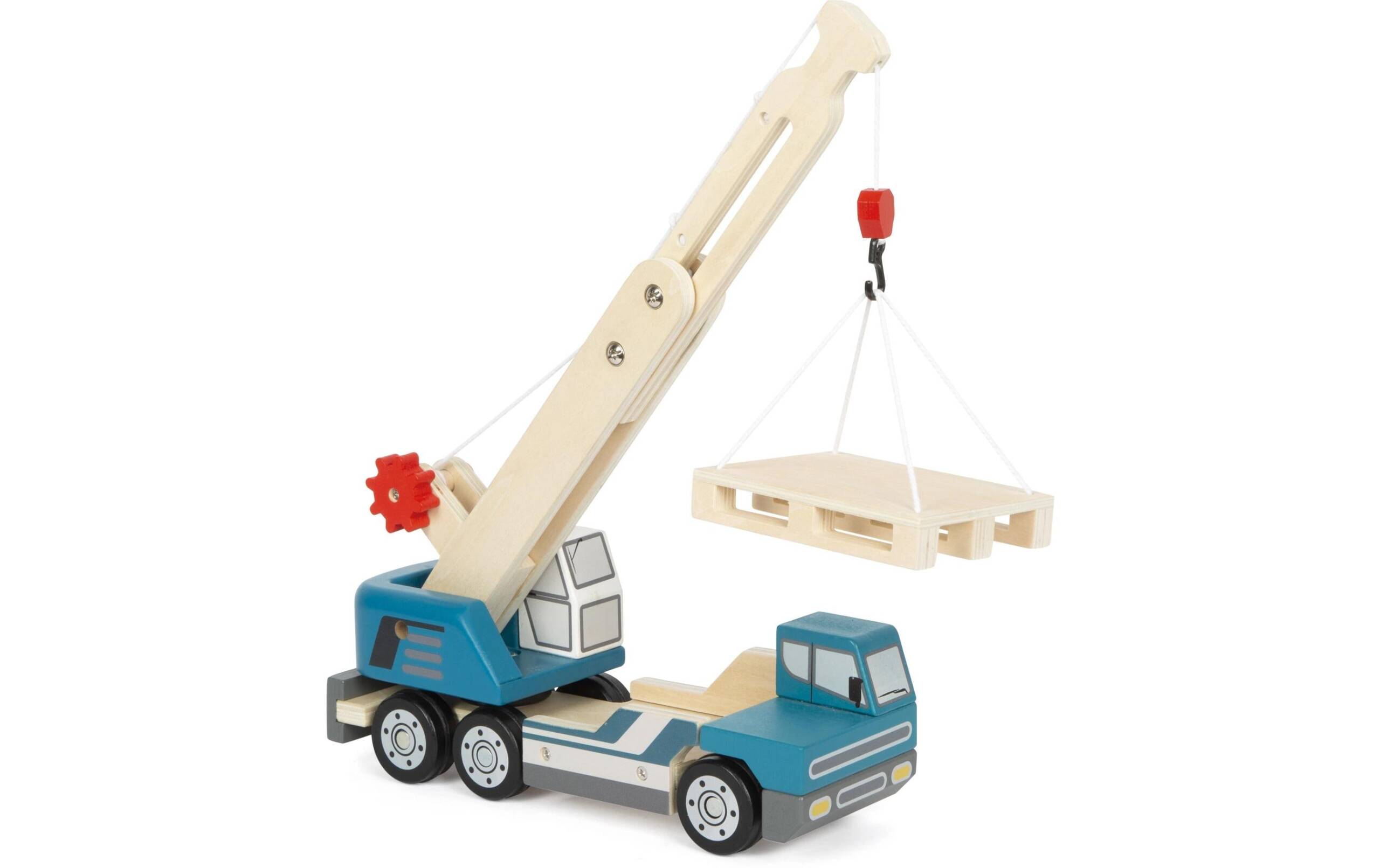 Kranwagen mit Palette