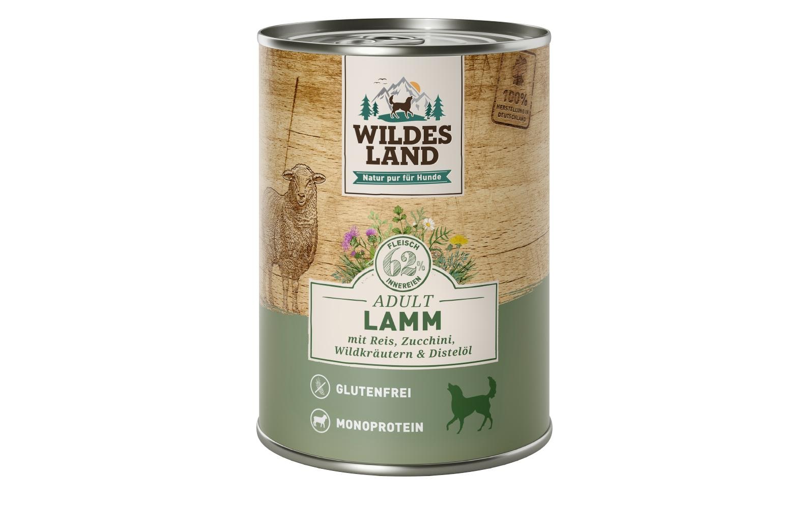 Wildesland Dog Adult Lamm , Reis, Zucch. 400g