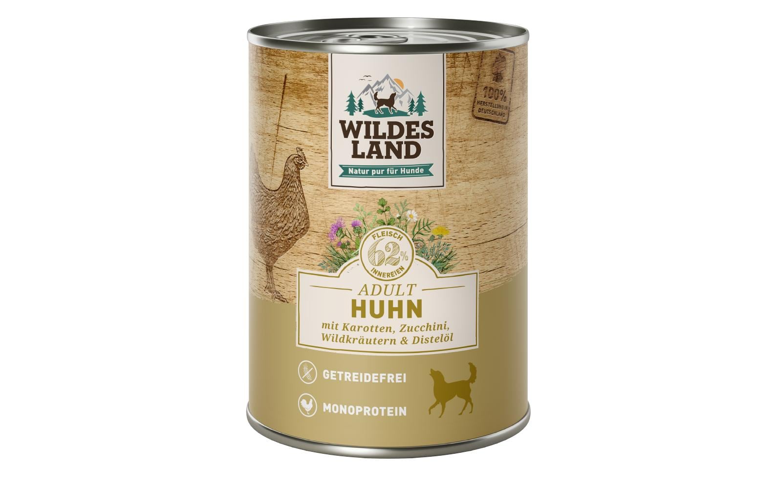 Wildesland Dog Adult Huhn, Kar., Zucch. 400g