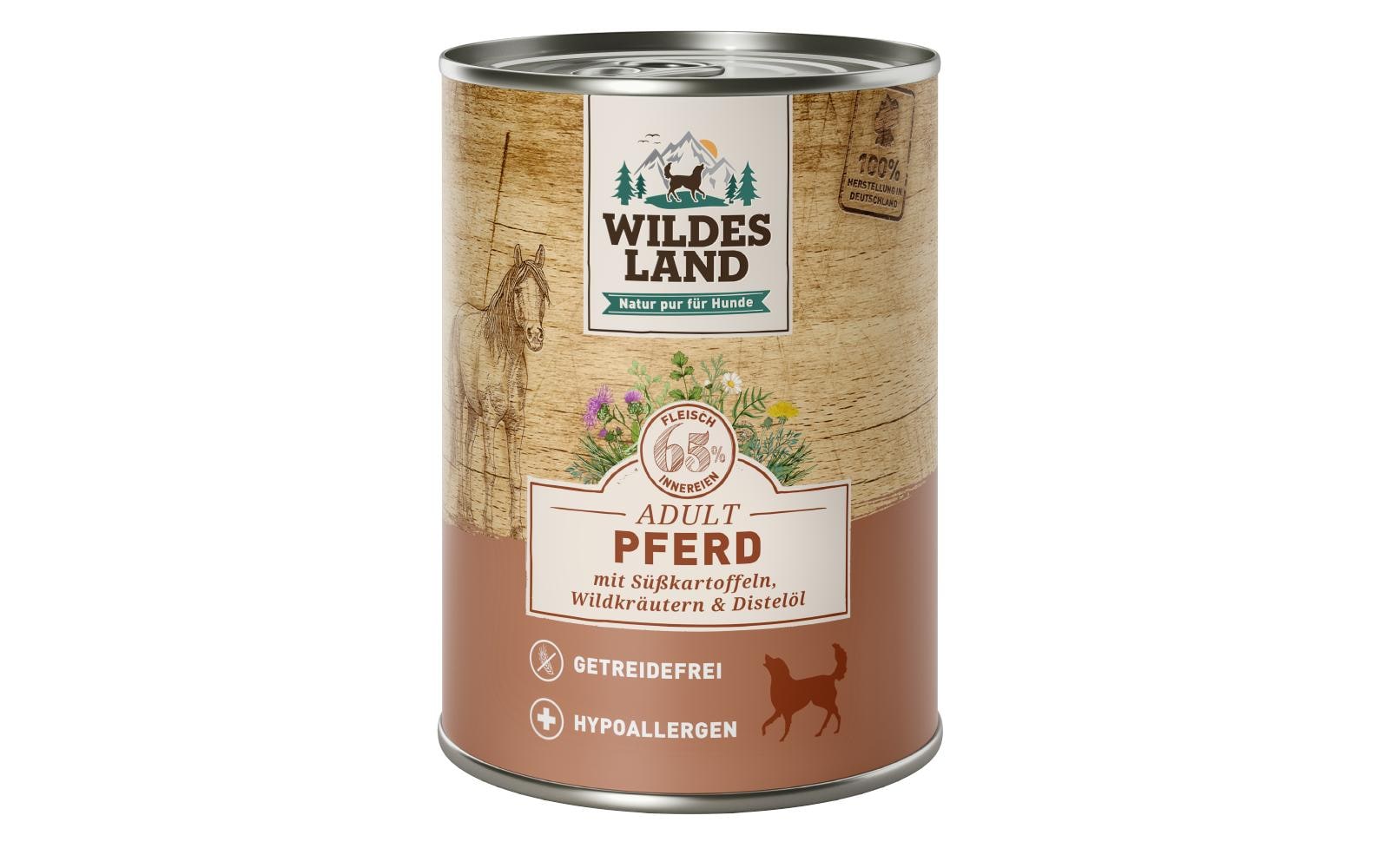 Wildesland Dog Adult Pferd & Süsskart. 400g