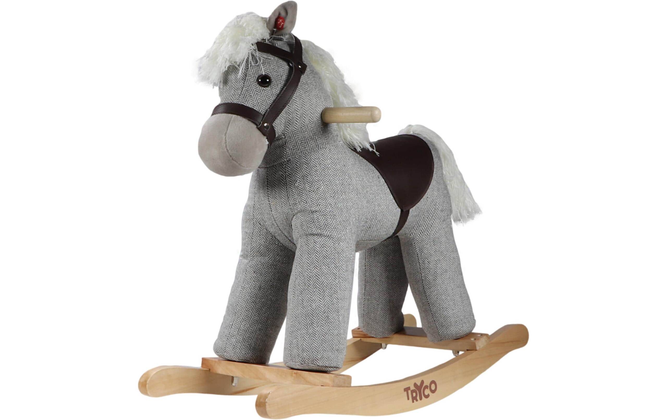 Schaukelpferd gross Grau