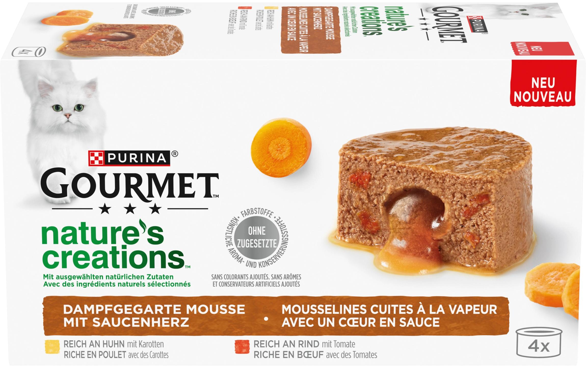 Gourmet Natures Creation Schmelzender Kern Huhn, 4x85g – Bild 2