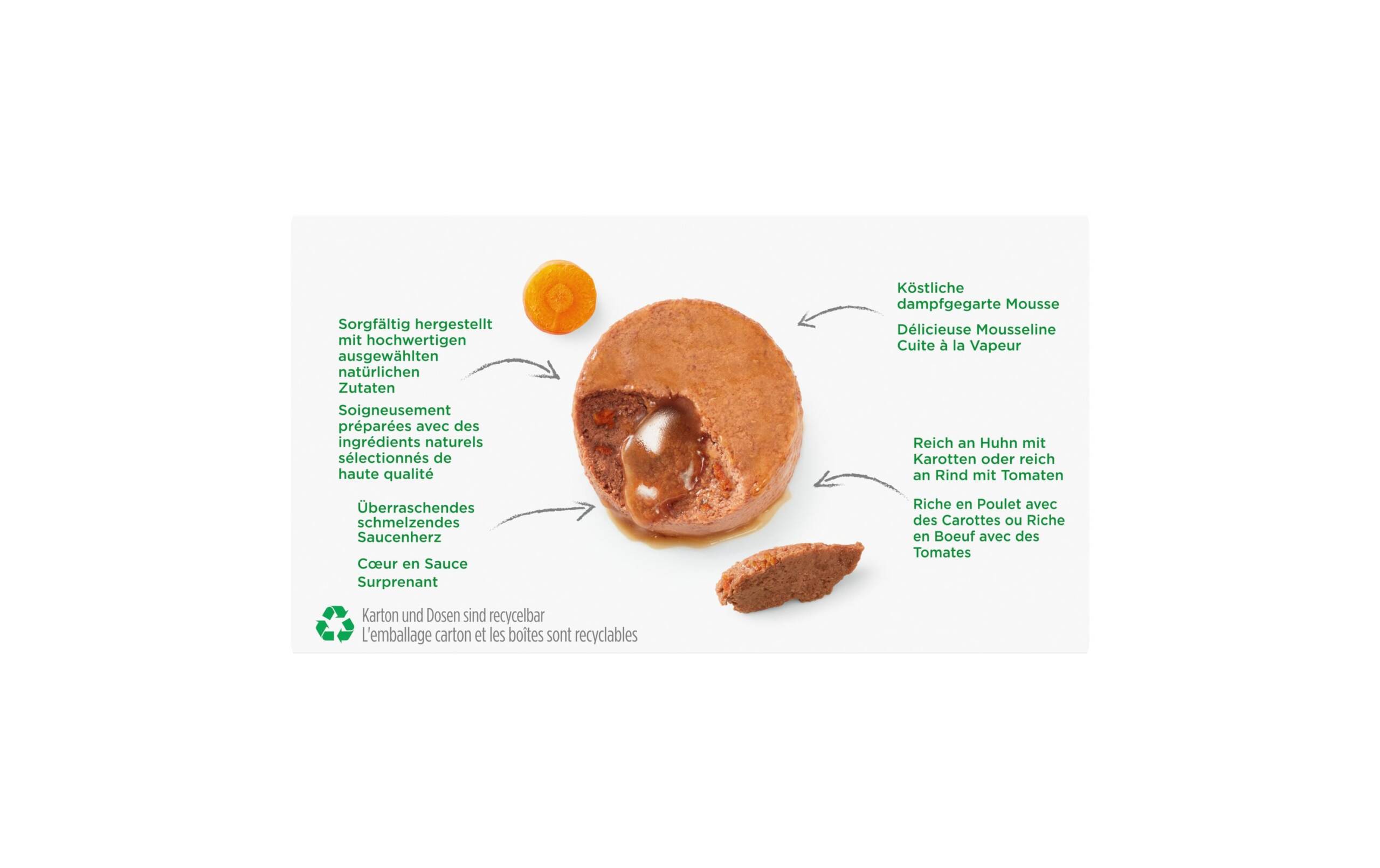 Gourmet Natures Creation Schmelzender Kern Huhn, 4x85g – Bild 4