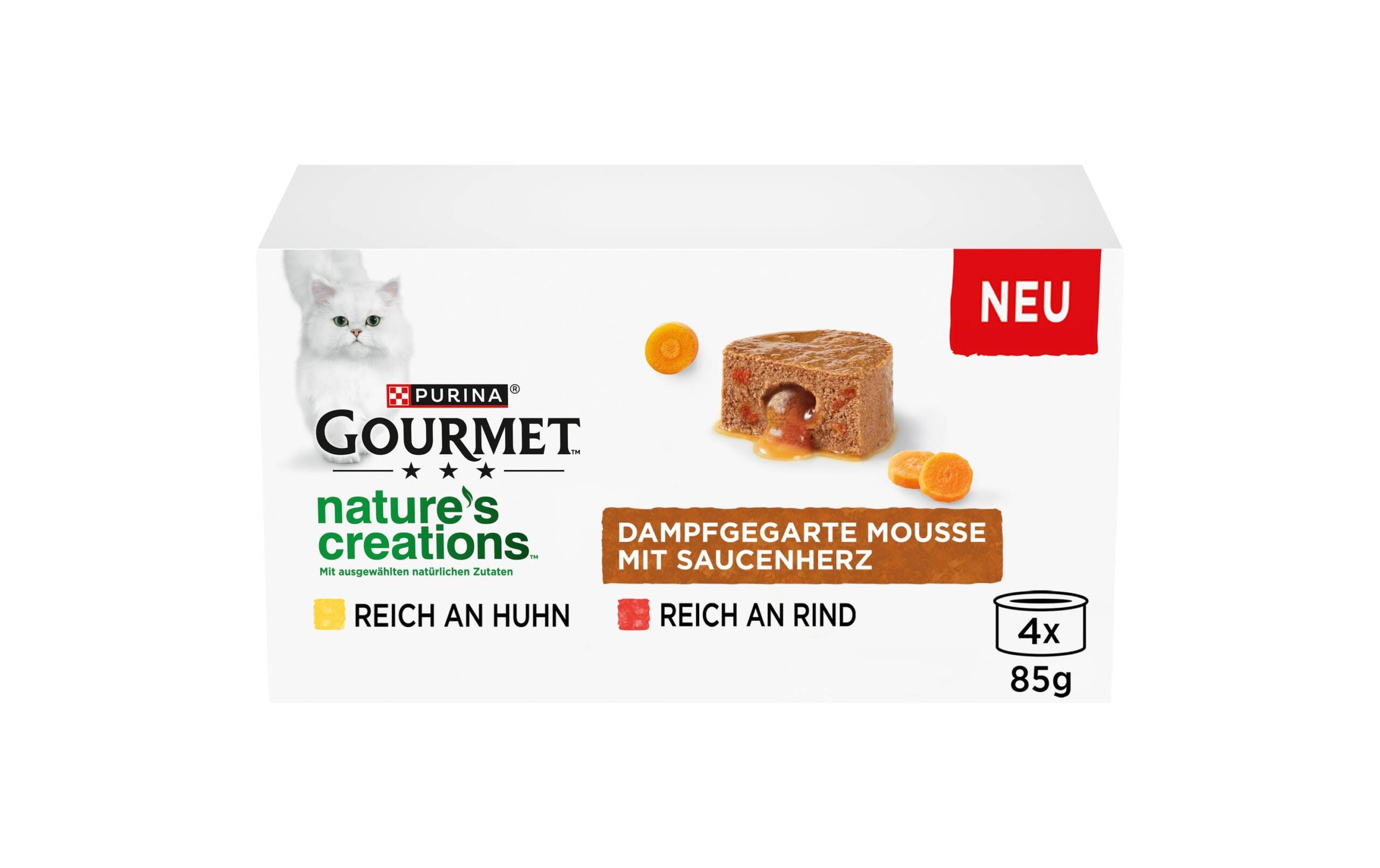 Gourmet Natures Creation Schmelzender Kern Huhn, 4x85g – Bild 5
