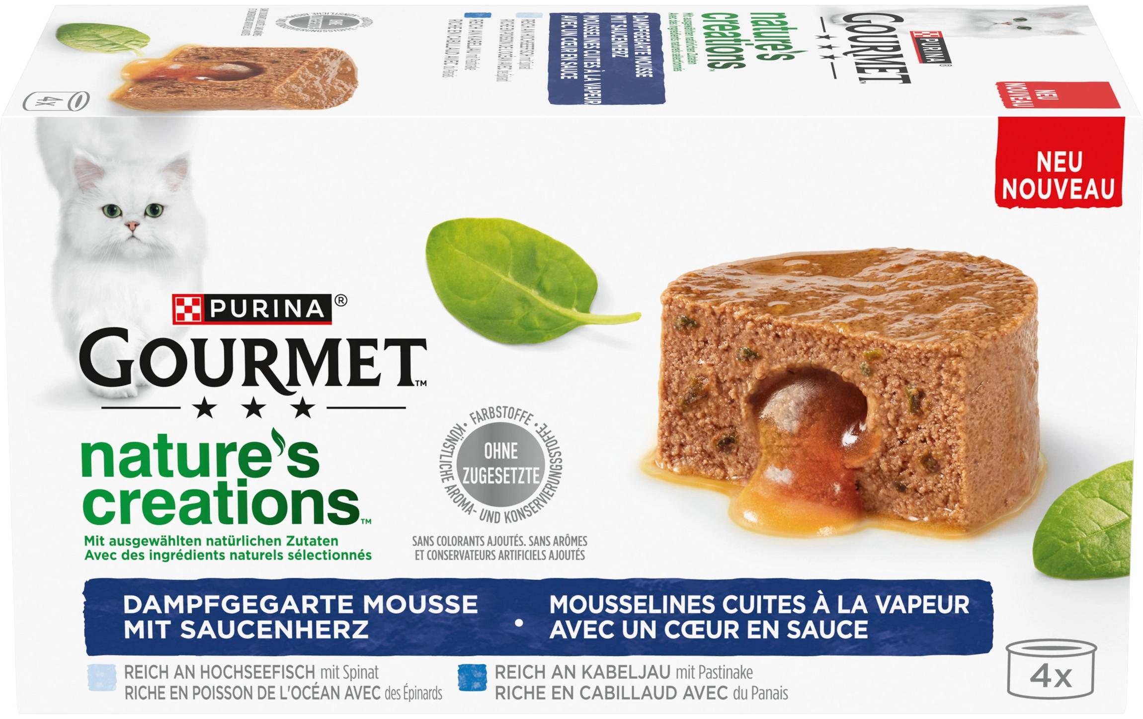 Gourmet Natures Creation Schmelzender Kern Fisch, 4x85g