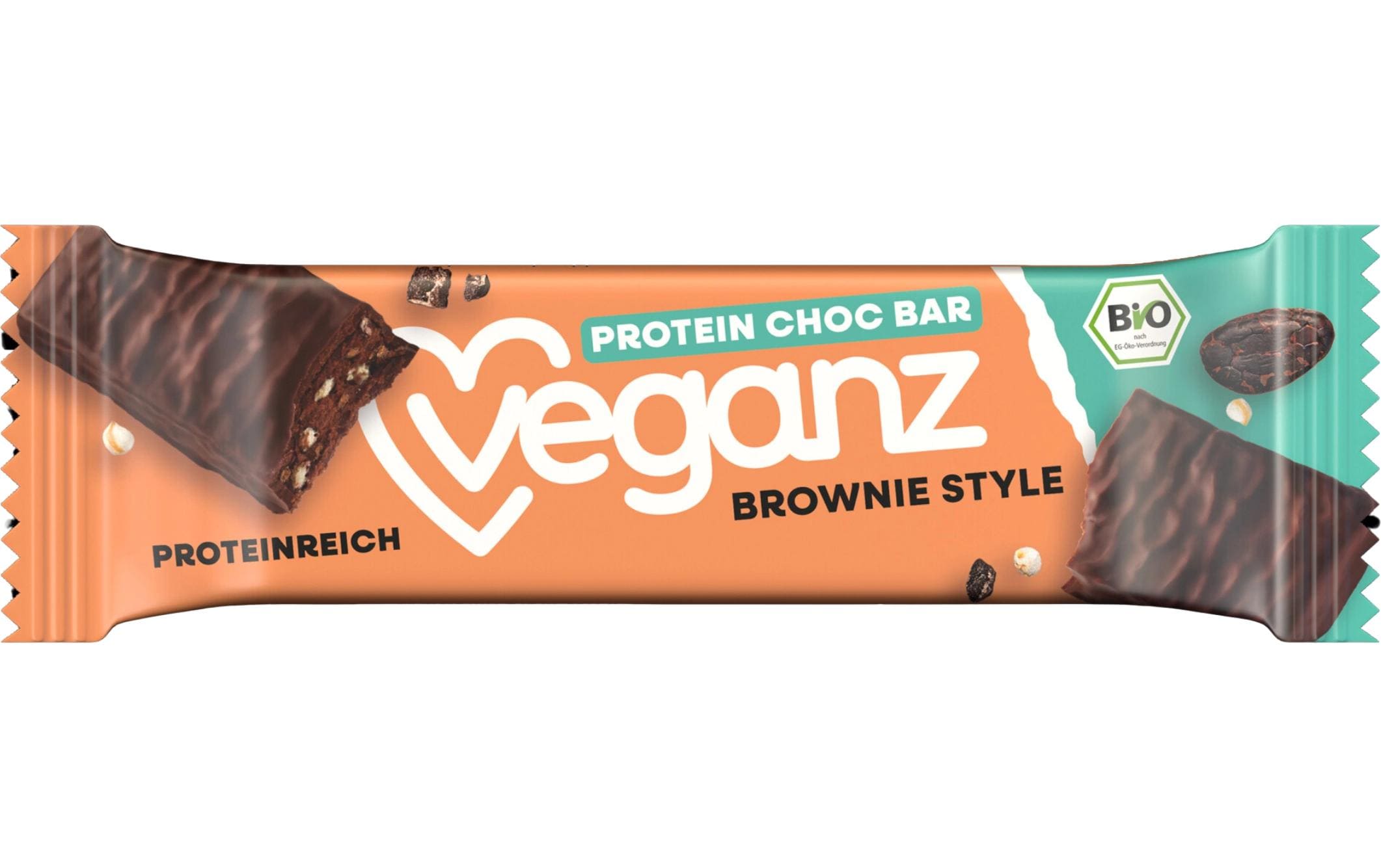 Veganz Bio High Protein Brownie Style, 18x50g – Bild 2