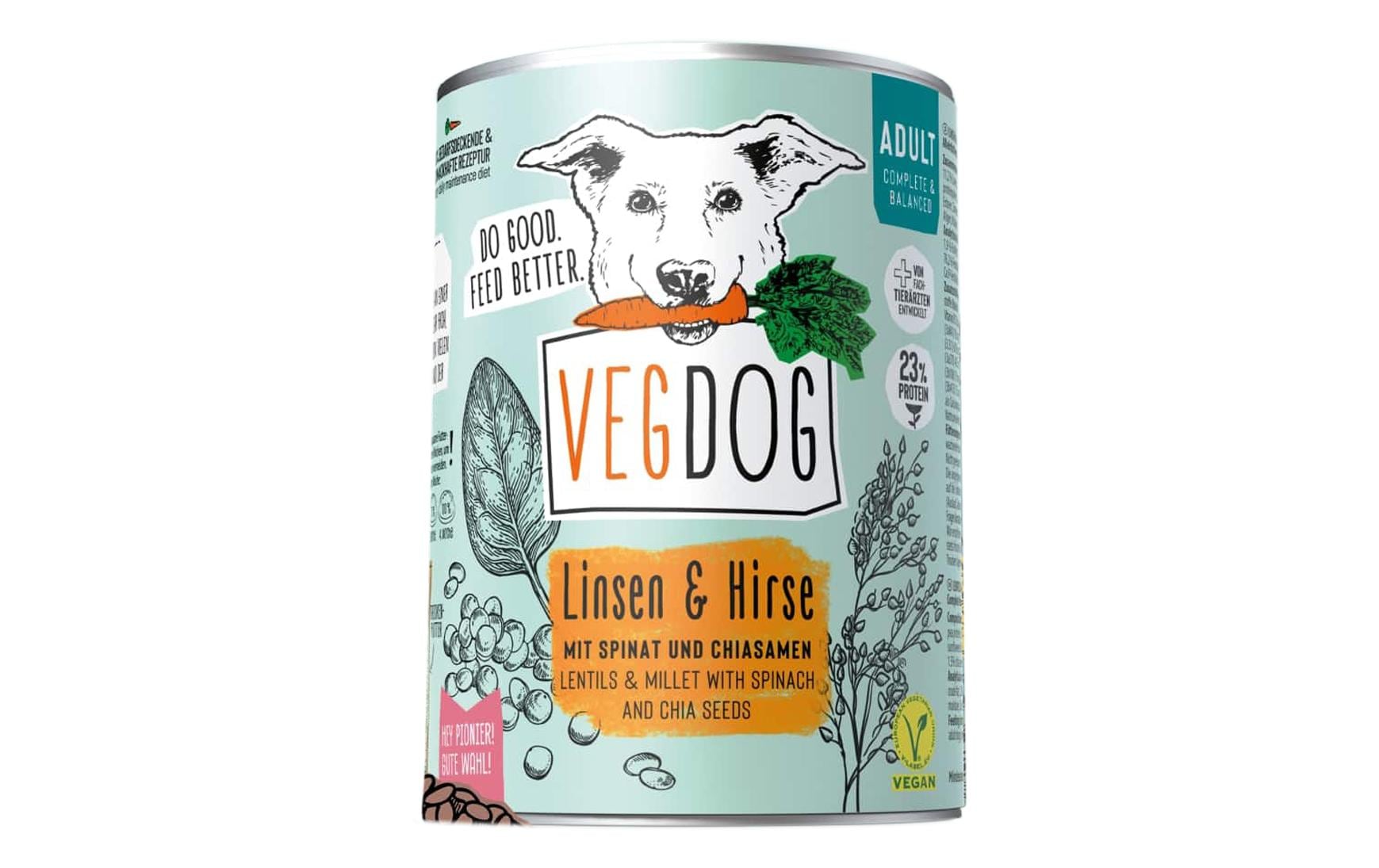 Vegdog Adult Linsen+Hirse 400g