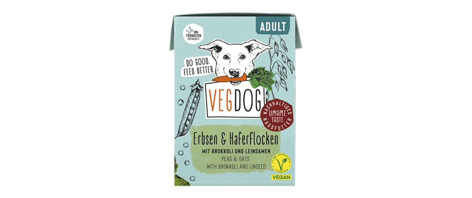 Vegdog Adult Erbsen+Haferflocken 200g TetraPak
