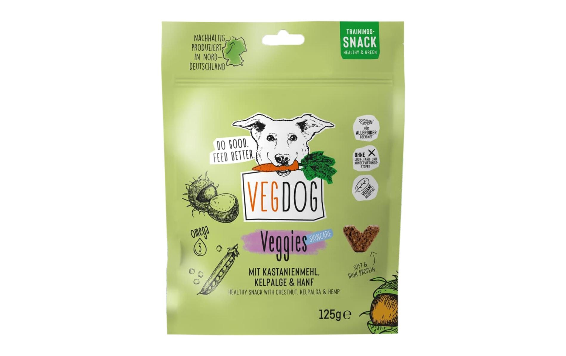 Vegdog Snack Veggies Skincare 125g