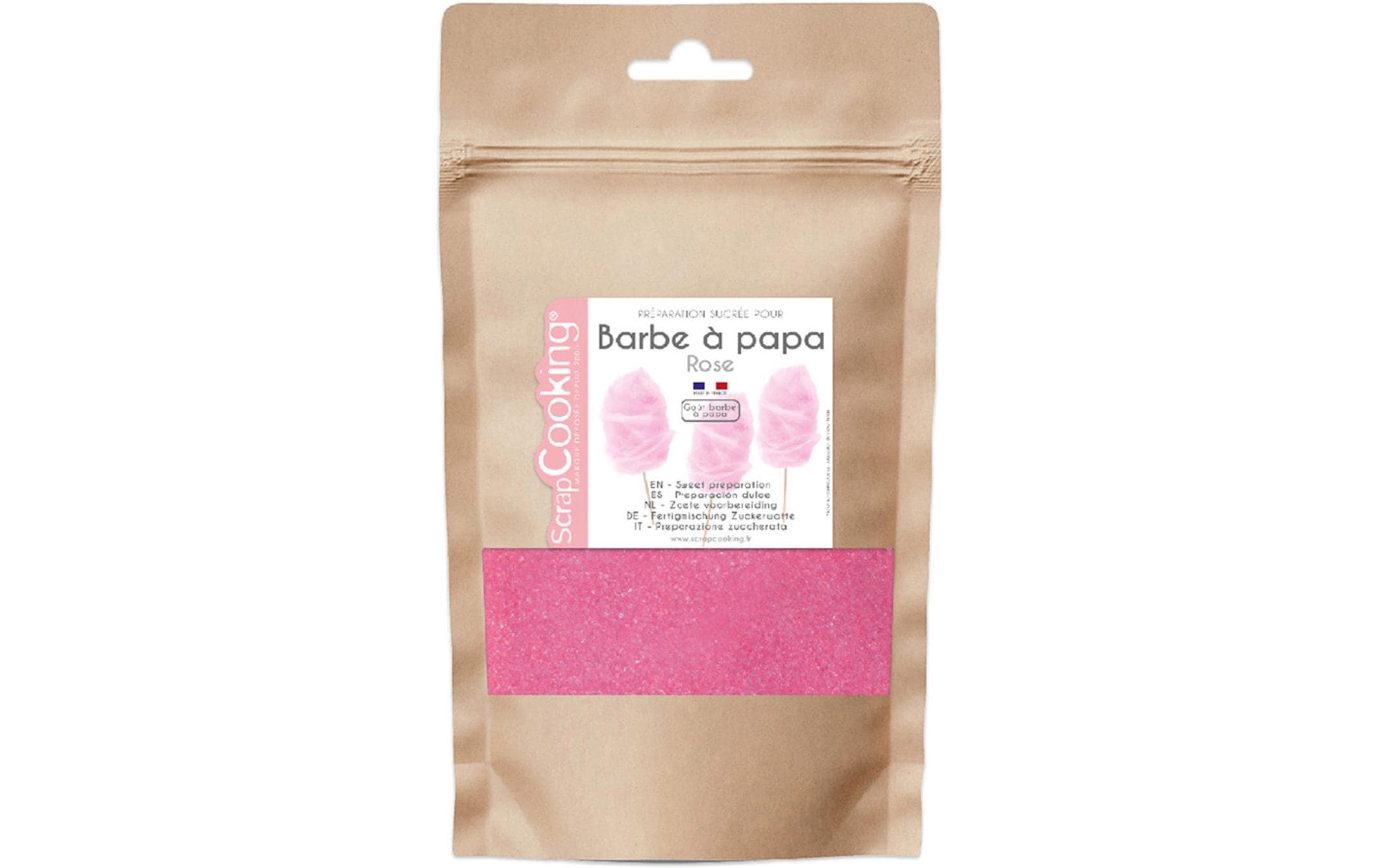 Fertigmischung Zuckerwatte Bonbongeschmack 160 g rosa