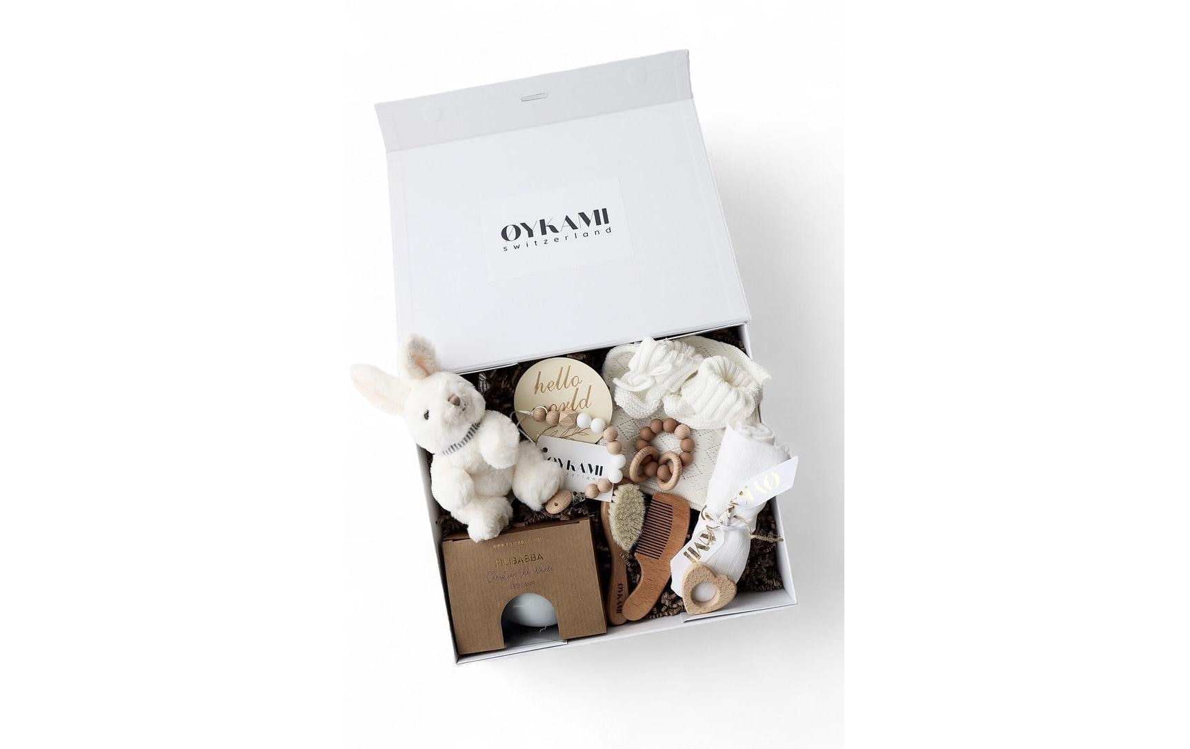 Oykami Geschenkbox Weiss Paris Hase Weiss