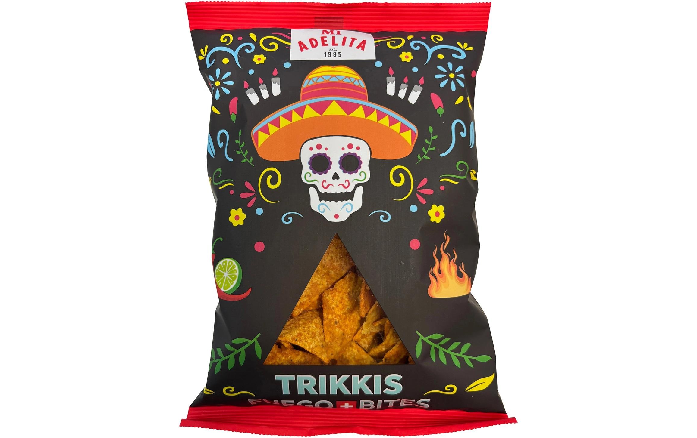 Bio Tortilla Chips Trikkis Fuego Bites 90 g