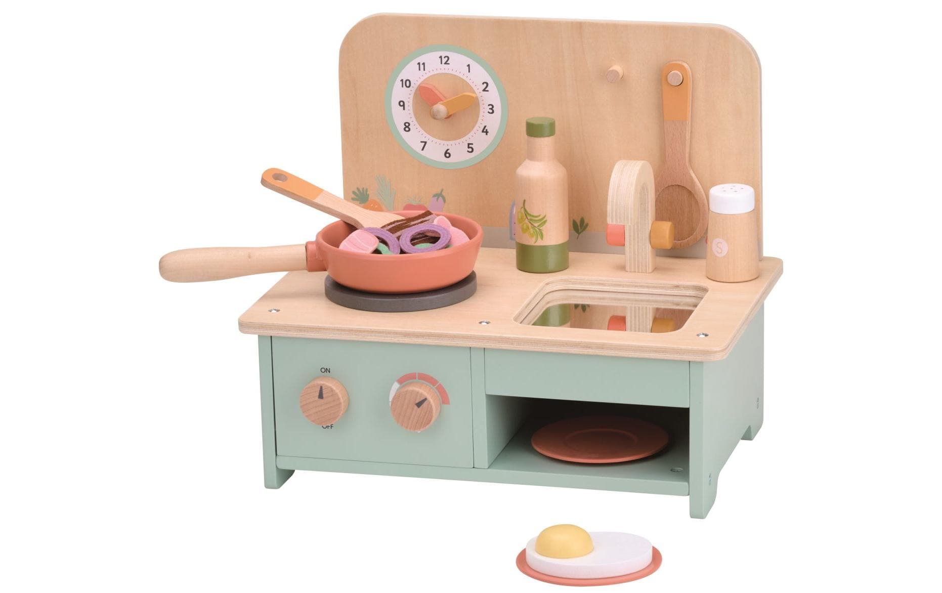 Spielba Küche klein mit Zubehör