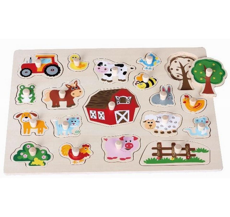 Spielba Puzzle Tiere gross mit Griffli