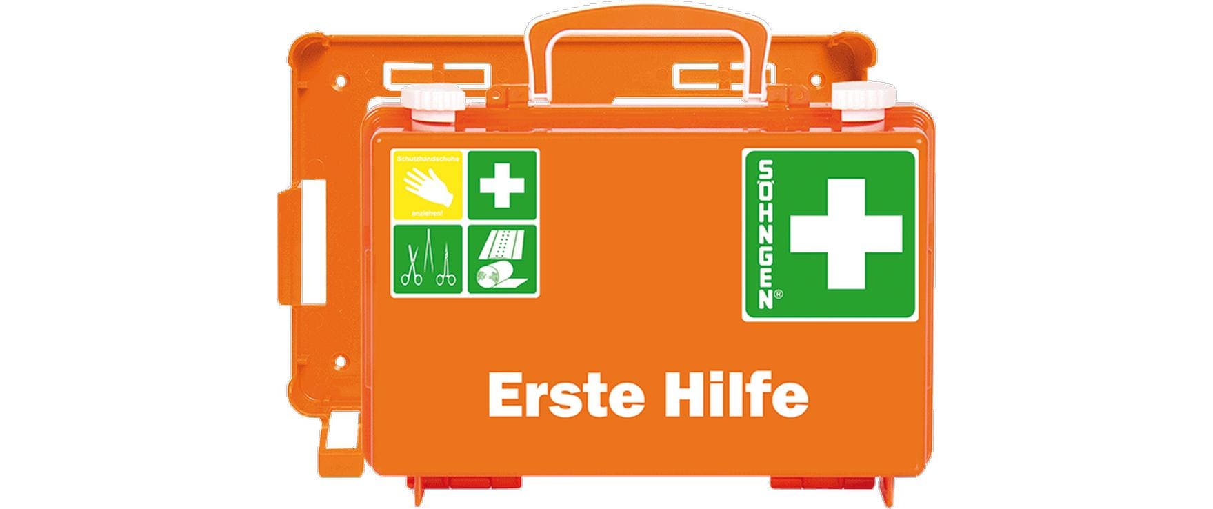 Söhngen Erste Hilfe-Koffer QUICK-CD Norm orange SUISSE