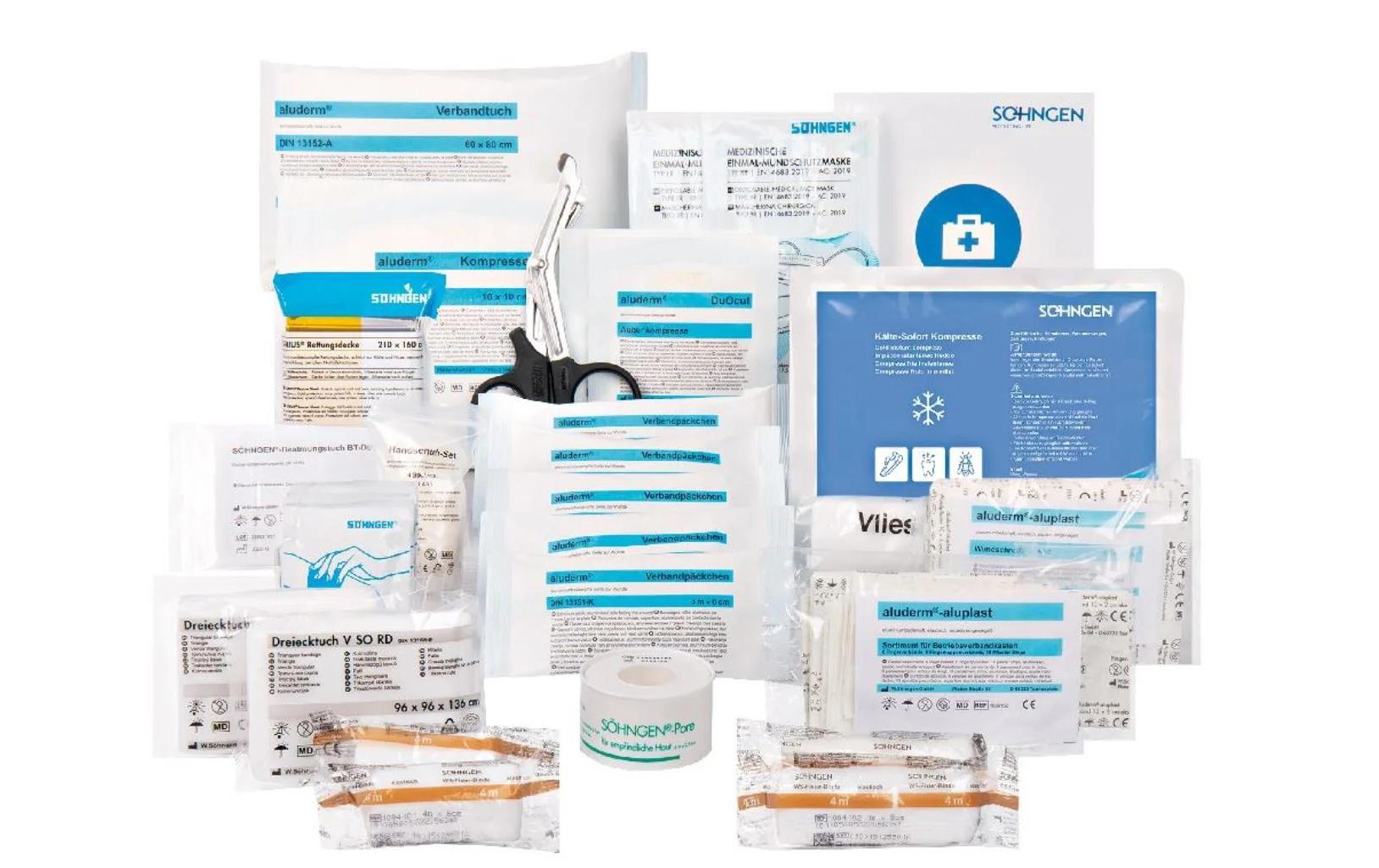 Söhngen Erste-Hilfe-Nachfüllset DIN 13157 - Norm  Koffer Metallverarbeitung