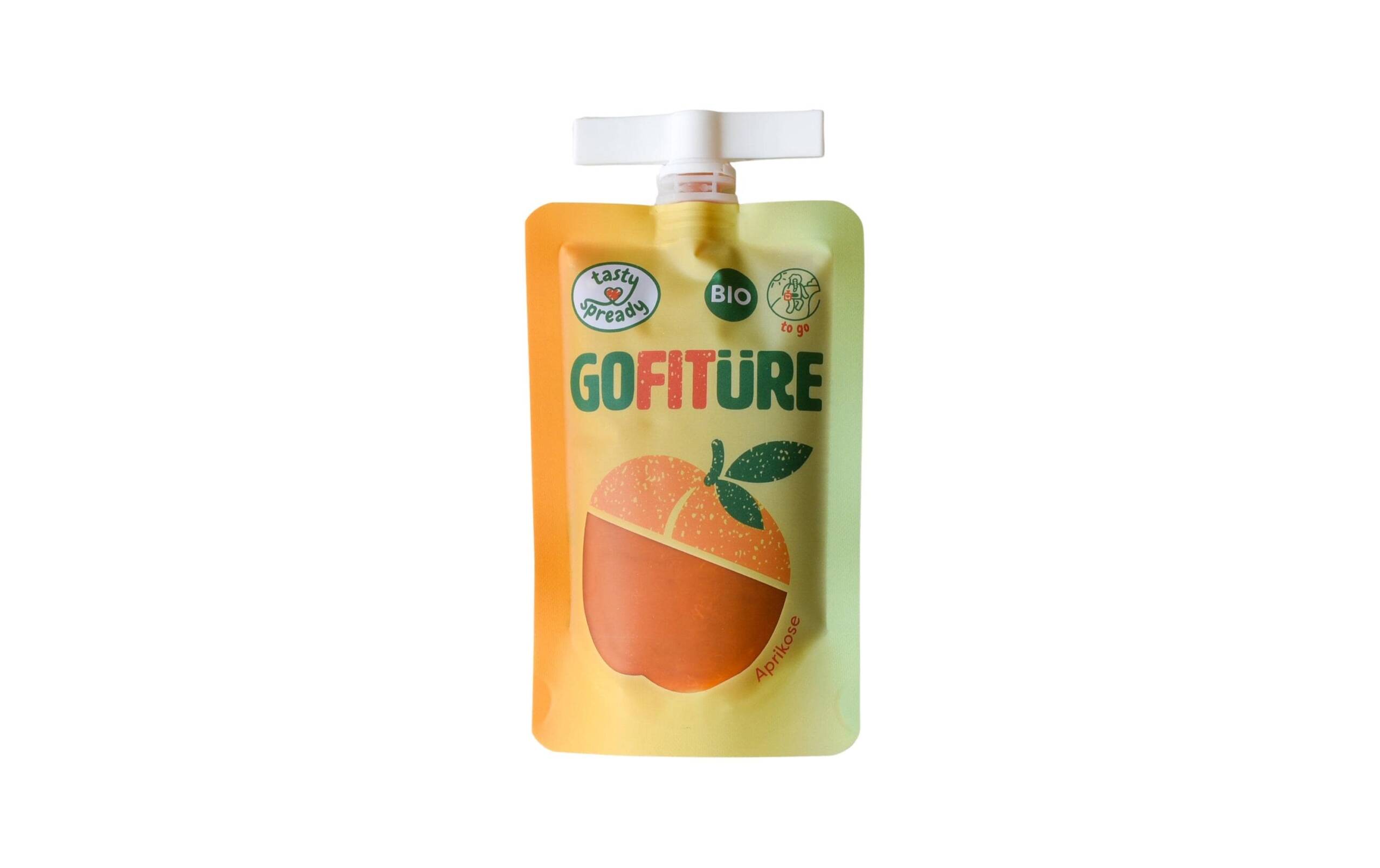 GOFITÜRE Aprikose 120 Gramm - Bio 50% weniger Zucker als Konfitüre