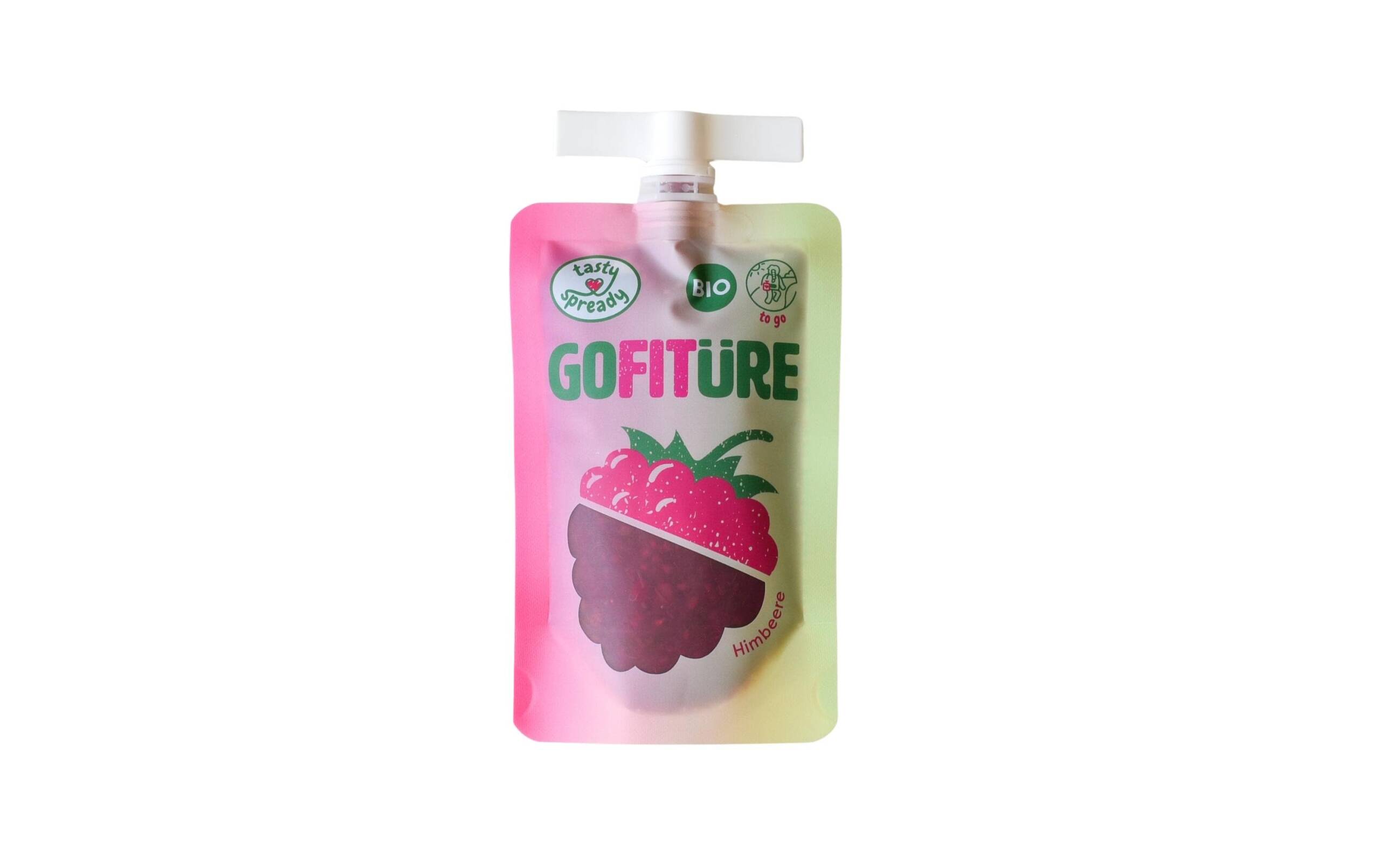 GOFITÜRE Himbeer 120 Gramm - Bio 50% weniger Zucker als Konfitüre