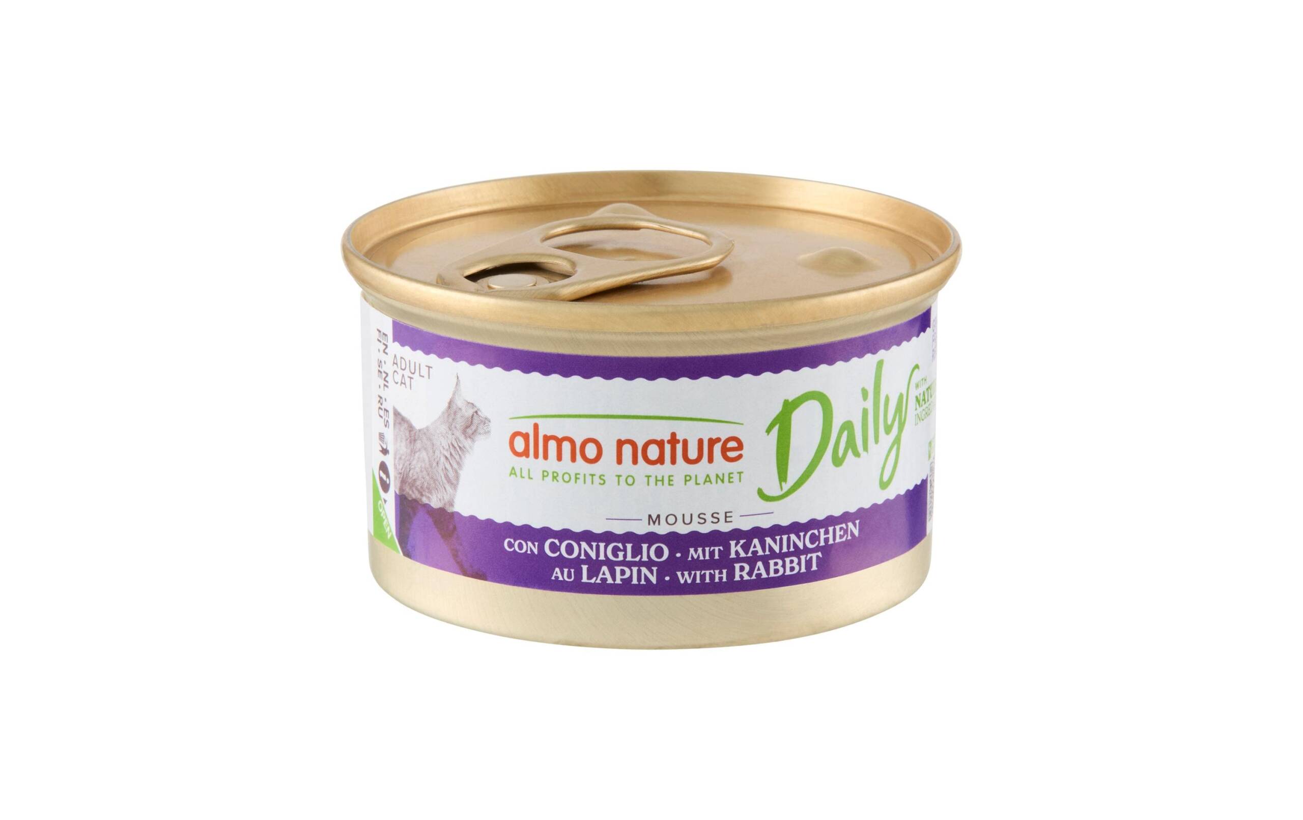 Almo Nature Nassfutter Daily Mousse 85g Kaninchen