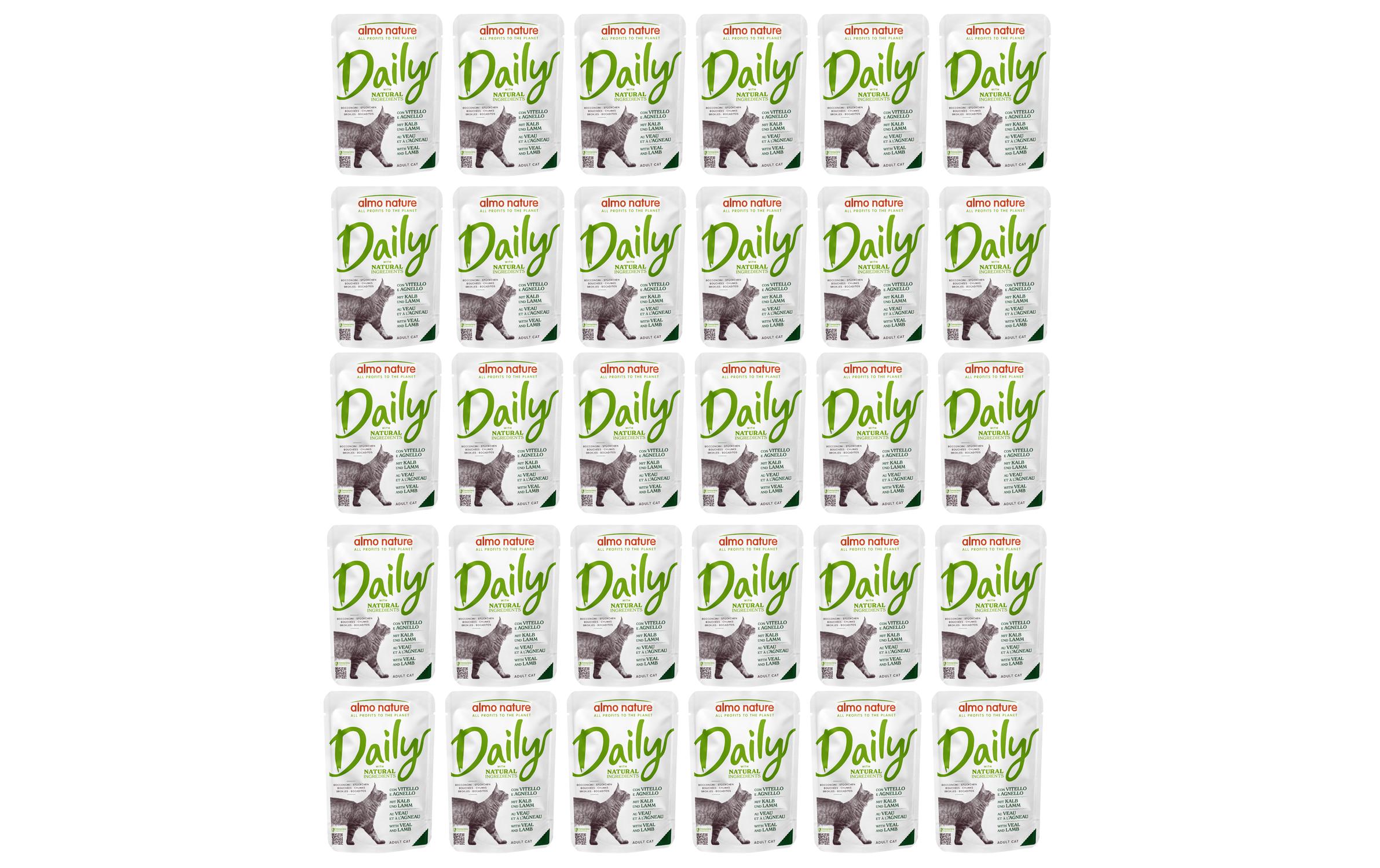 Almo Nature Nassfutter Daily 30x70g KIT Kalb & Lamm