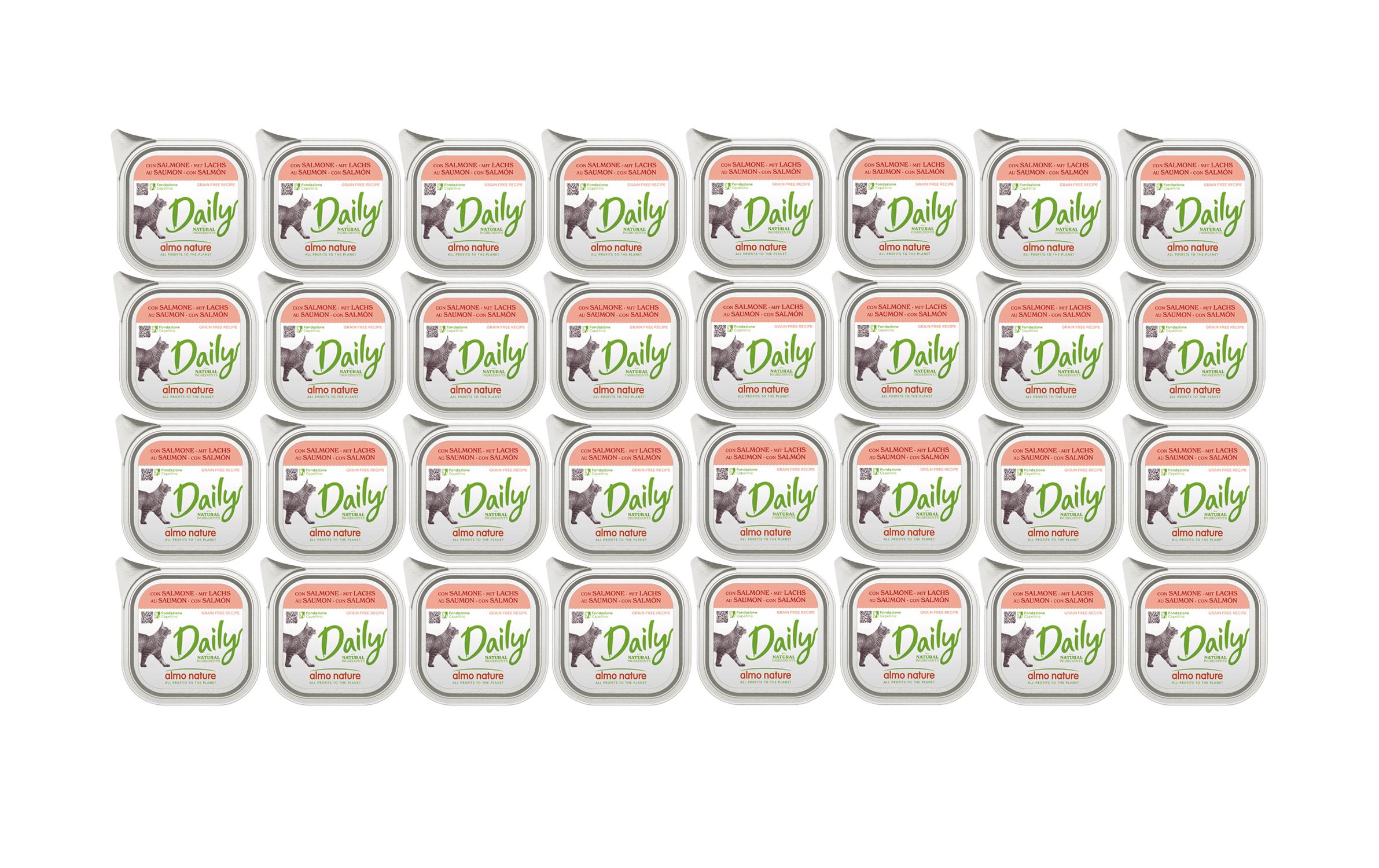 Almo Nature Nassfutter Daily 32x100g KIT Lachs