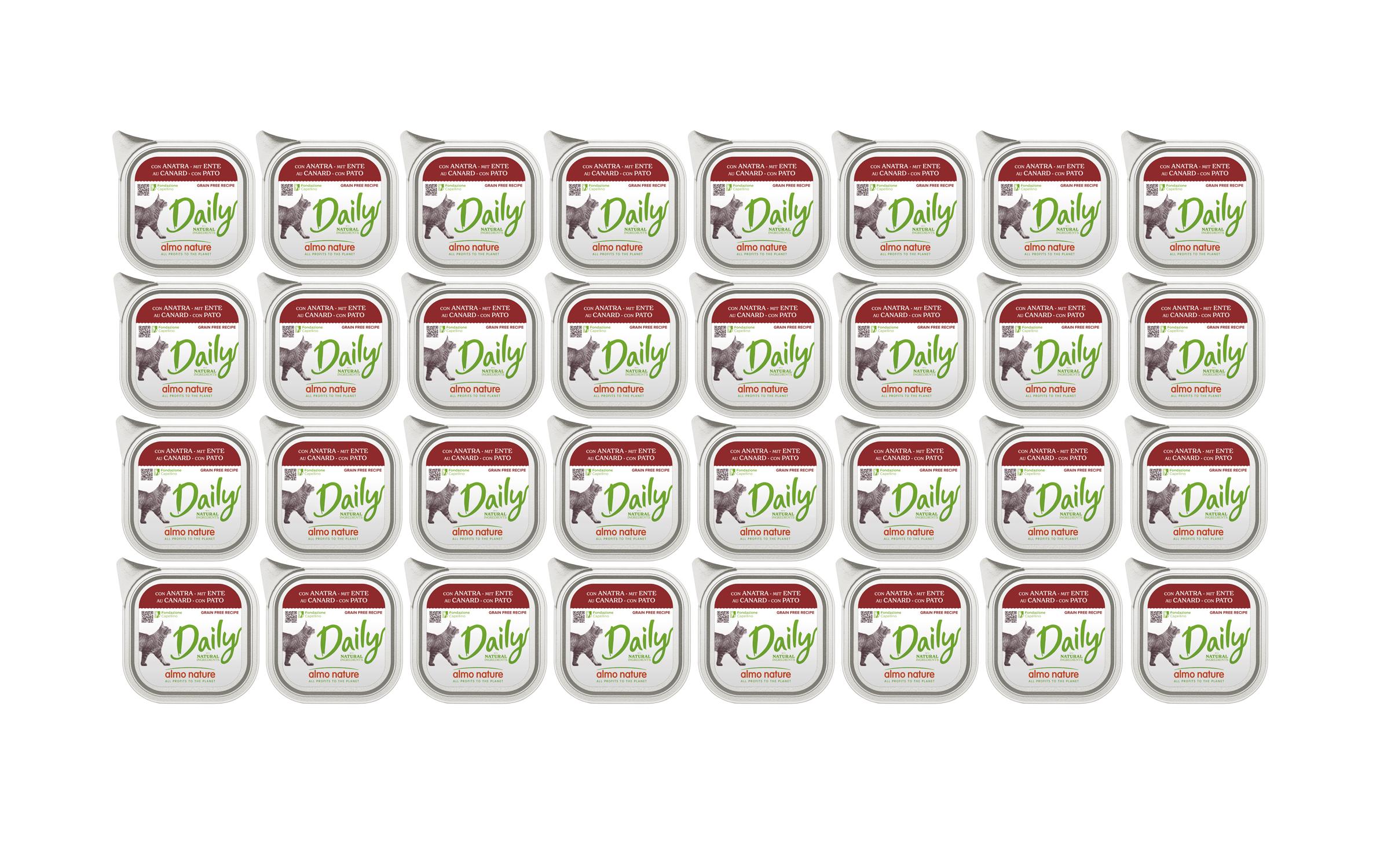 Almo Nature Nassfutter Daily 32x100g KIT Ente