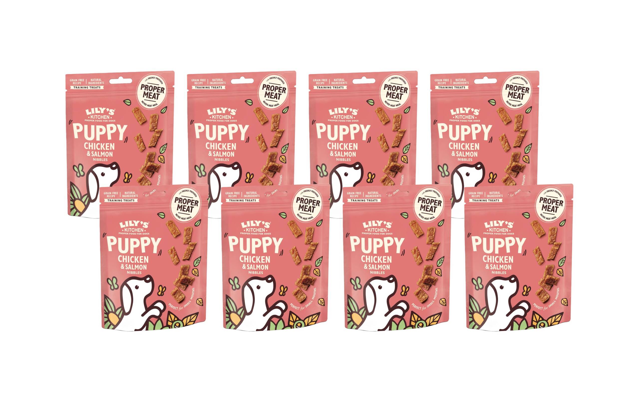 Lilys Kitchen Puppy Snack Poulet & LachsKit 8x70g