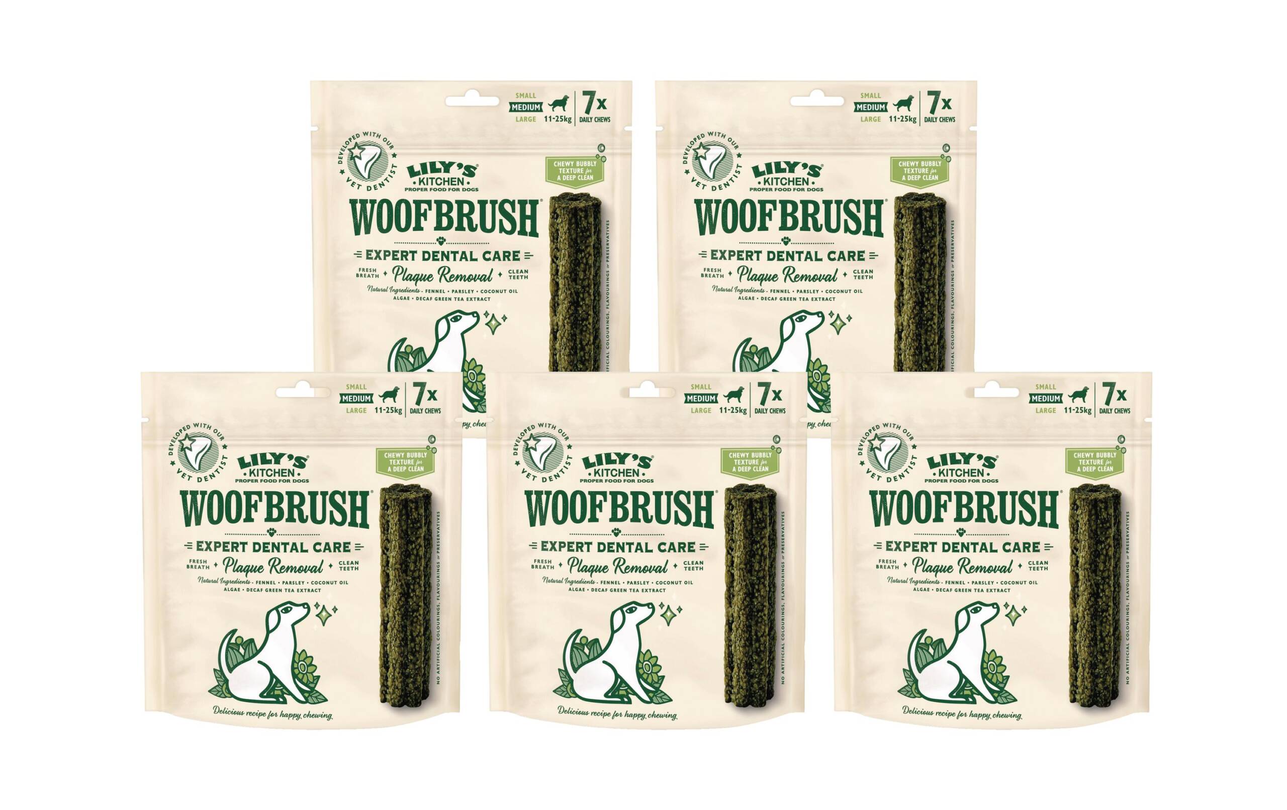 Lilys Kitchen Woofbrush Dental M 5x7x30g Kit