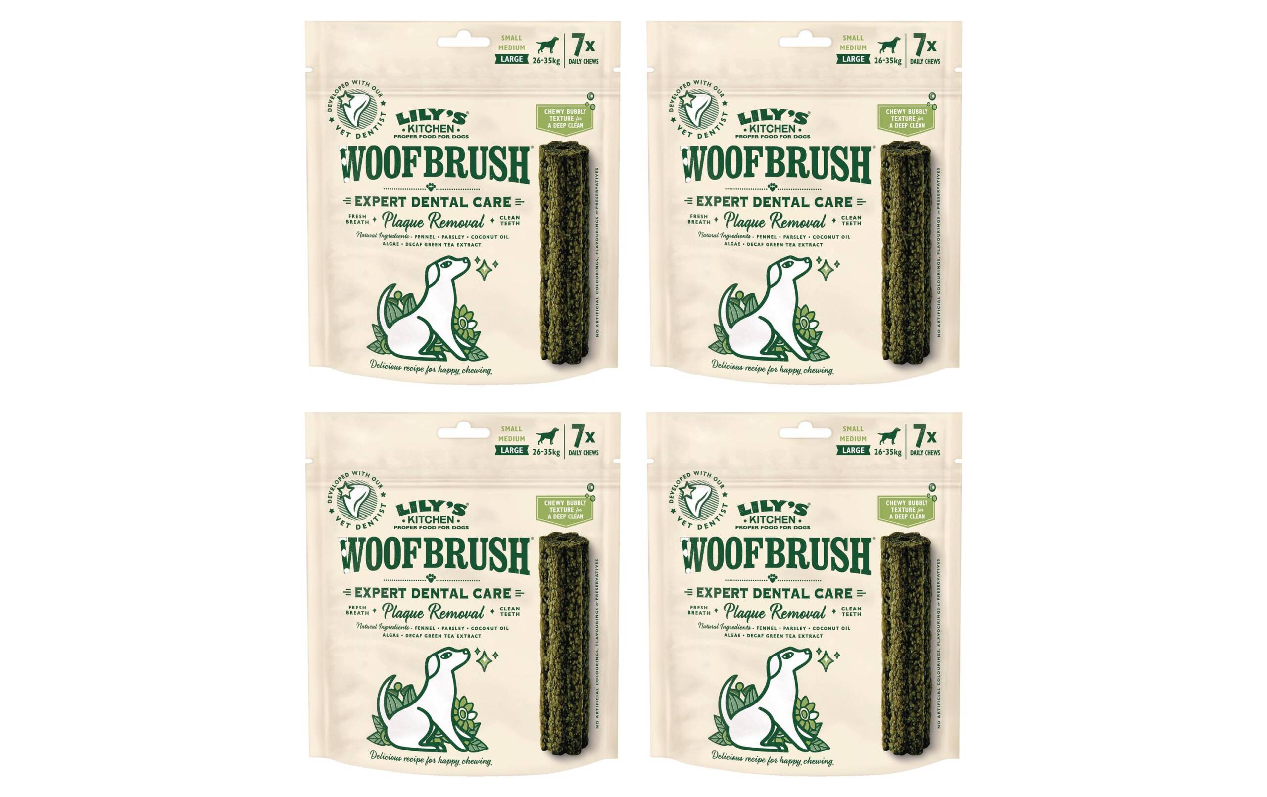 Lilys Kitchen Woofbrush Dental L 4x7x50g Kit