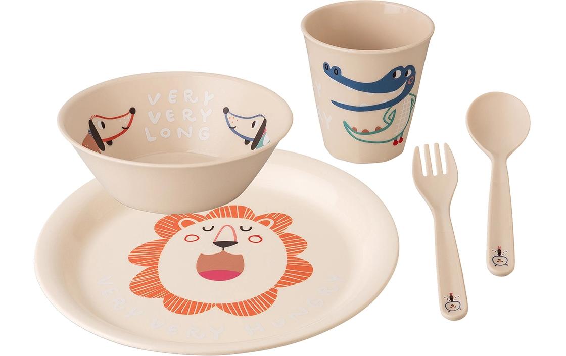 Koziol Geschirrset VERY VERY ATHOME 4er Set Baby/Kids, almond