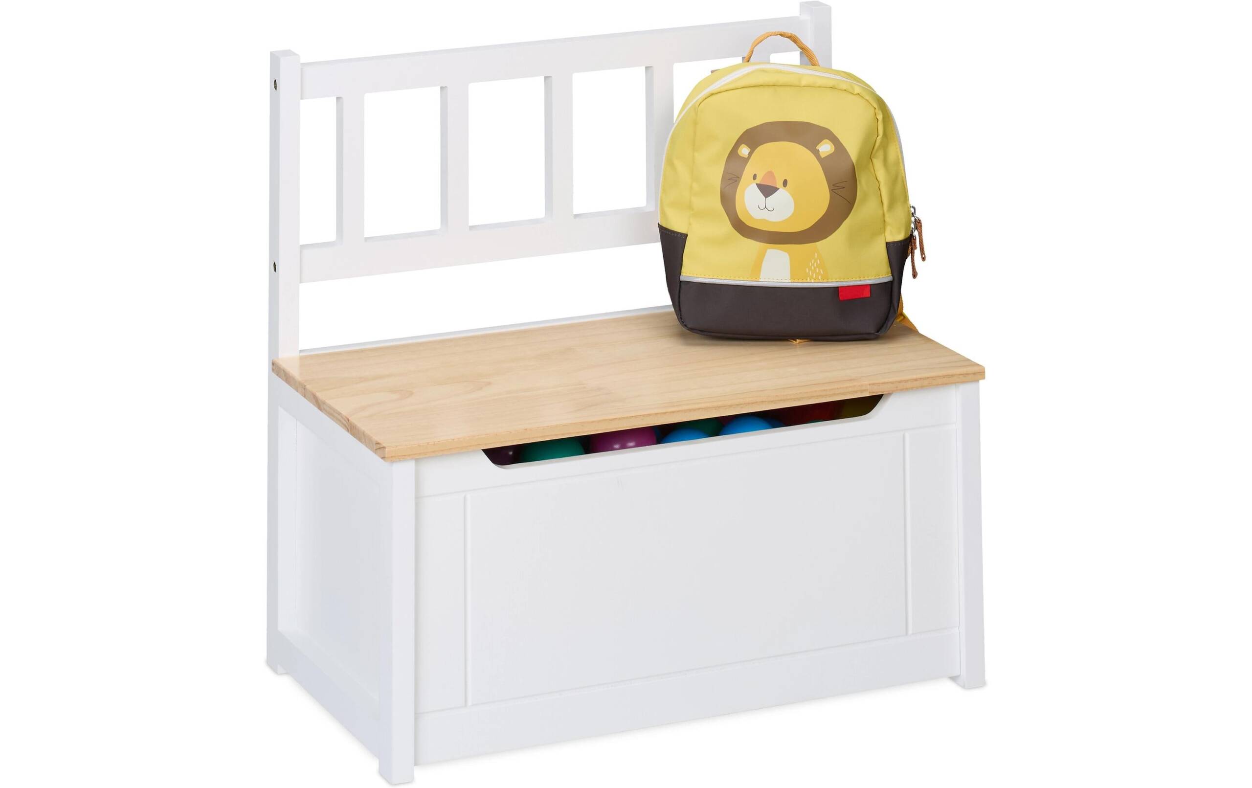 relaxdays Kindersitzbank MDF, Kiefernholz, China