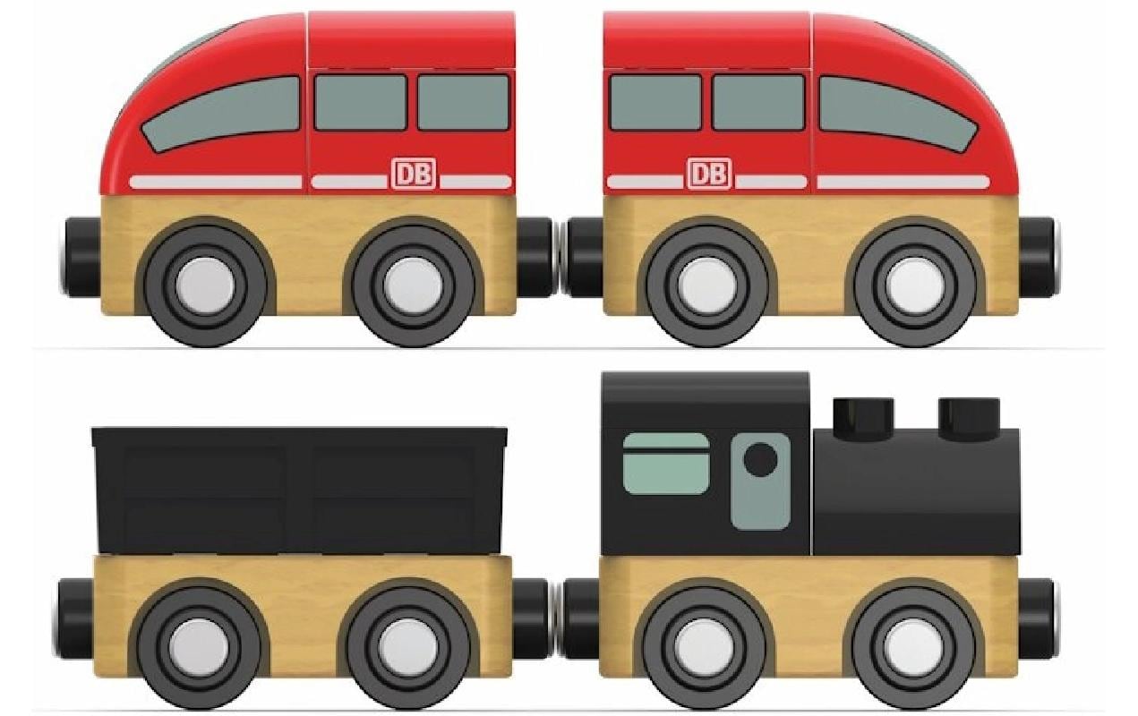 Mein Kreativ Zug Set 2 Regiozug & Dampflok mit Tender