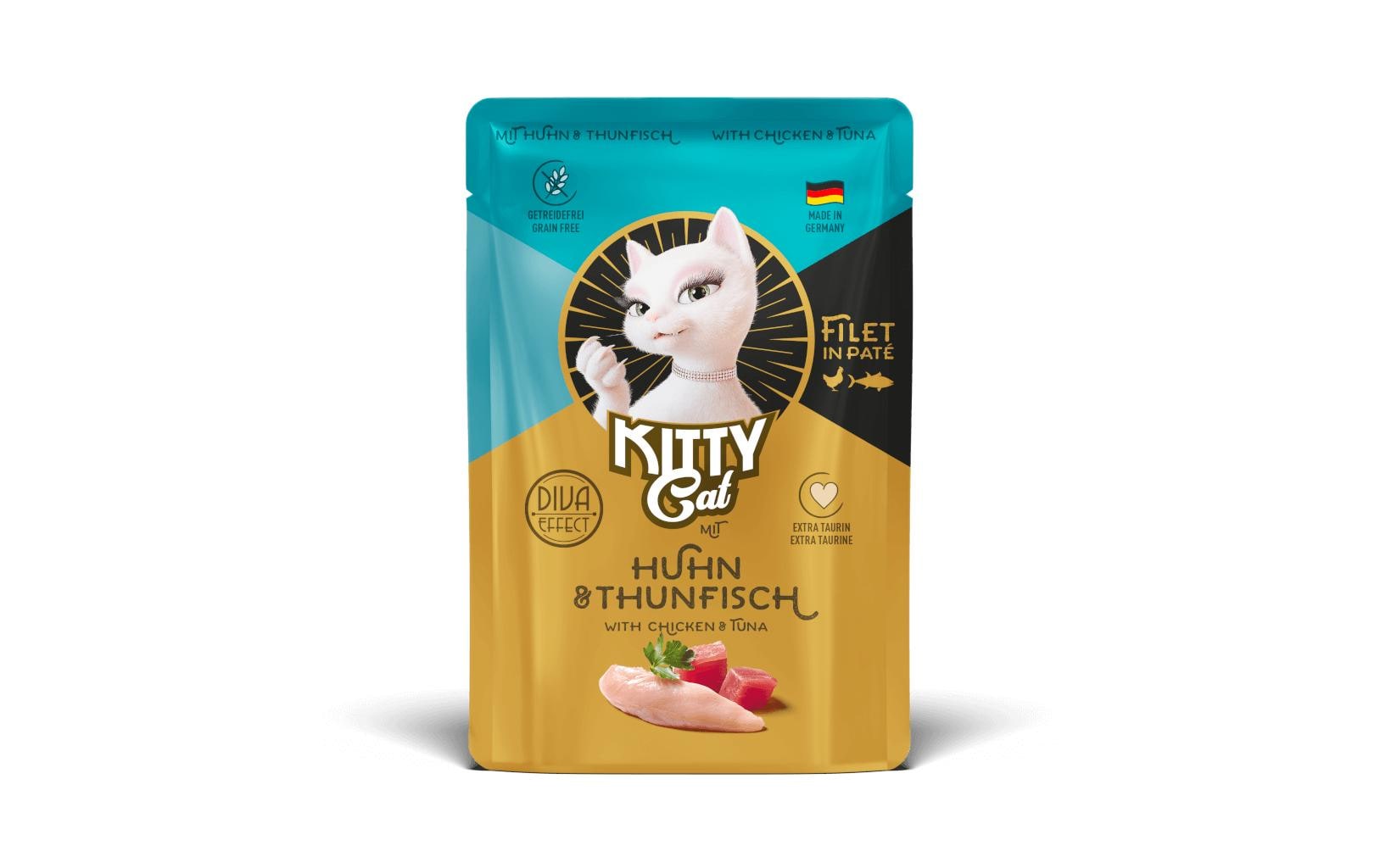 KittyCat Filét Paté Pouch Huhn, Thunfisch 85 g – Bild 2
