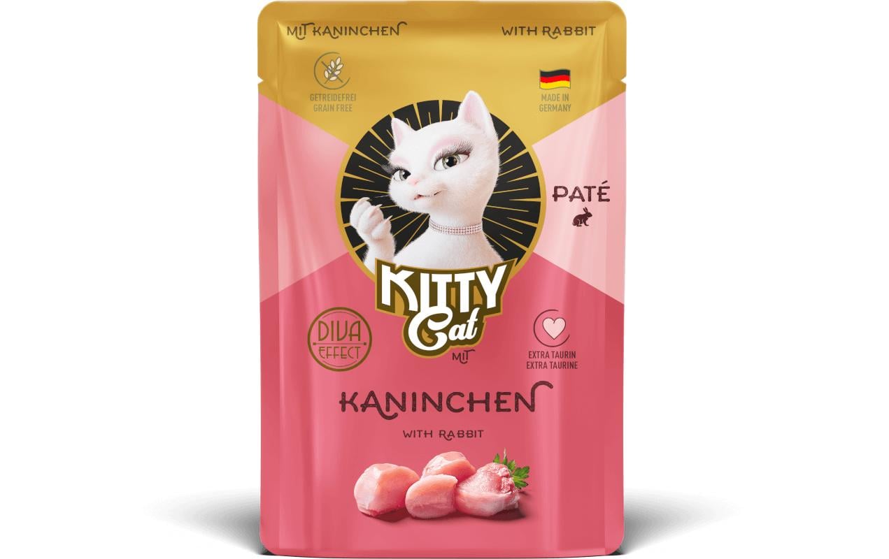 KittyCat Paté Pouch Kaninchen 85 g