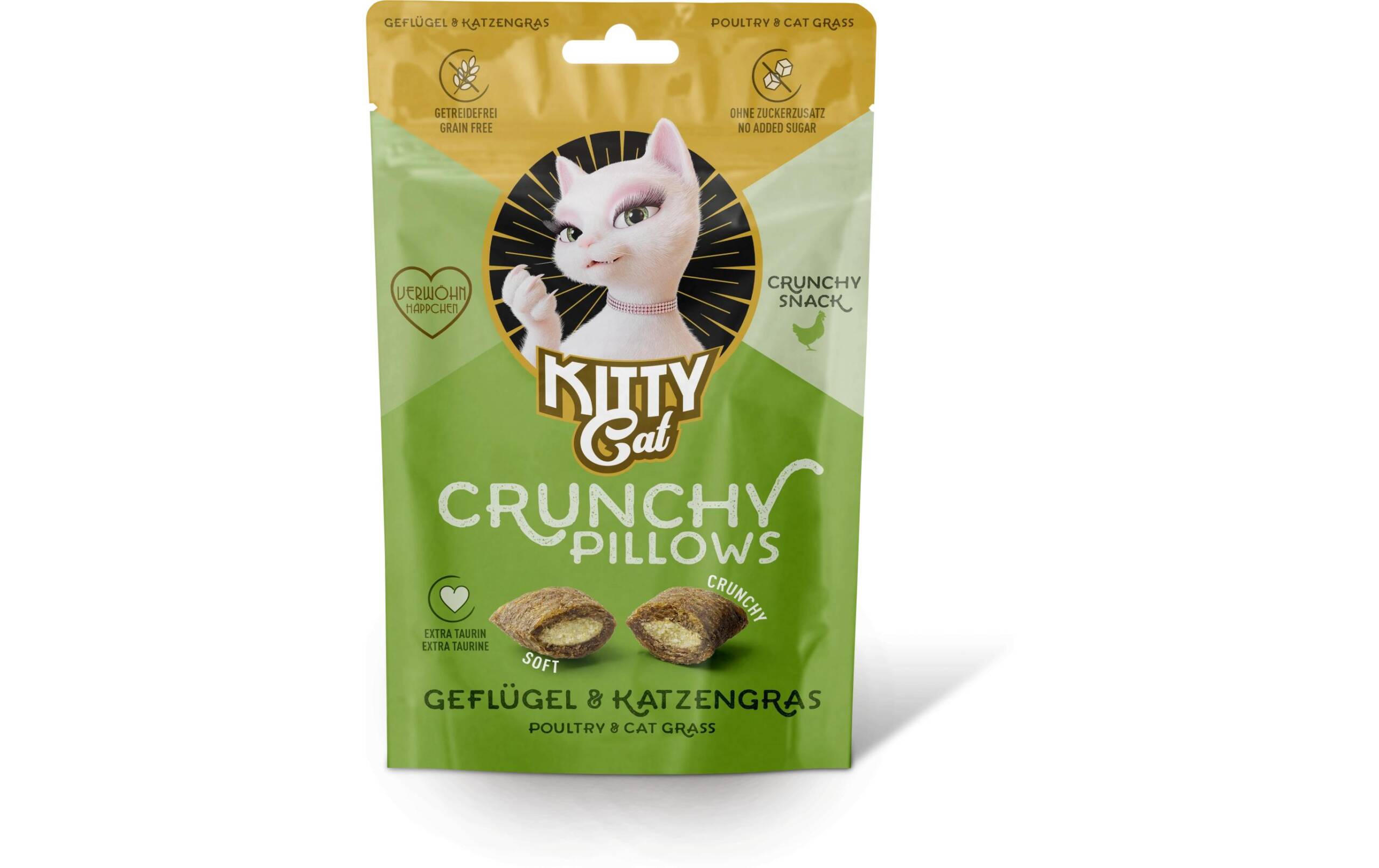 KittyCat Crunchy Pillows Geflü./Katzengr. 60 g