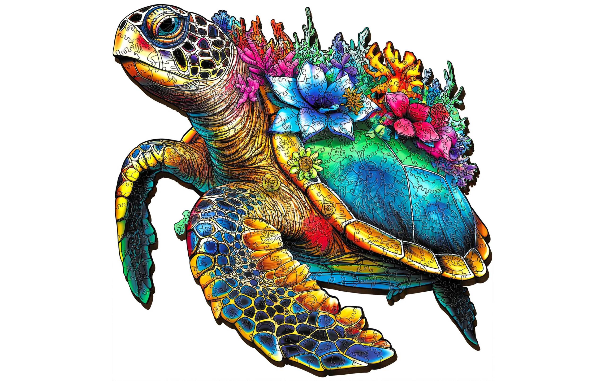 Holzpuzzle Schildkröte Escape Welt