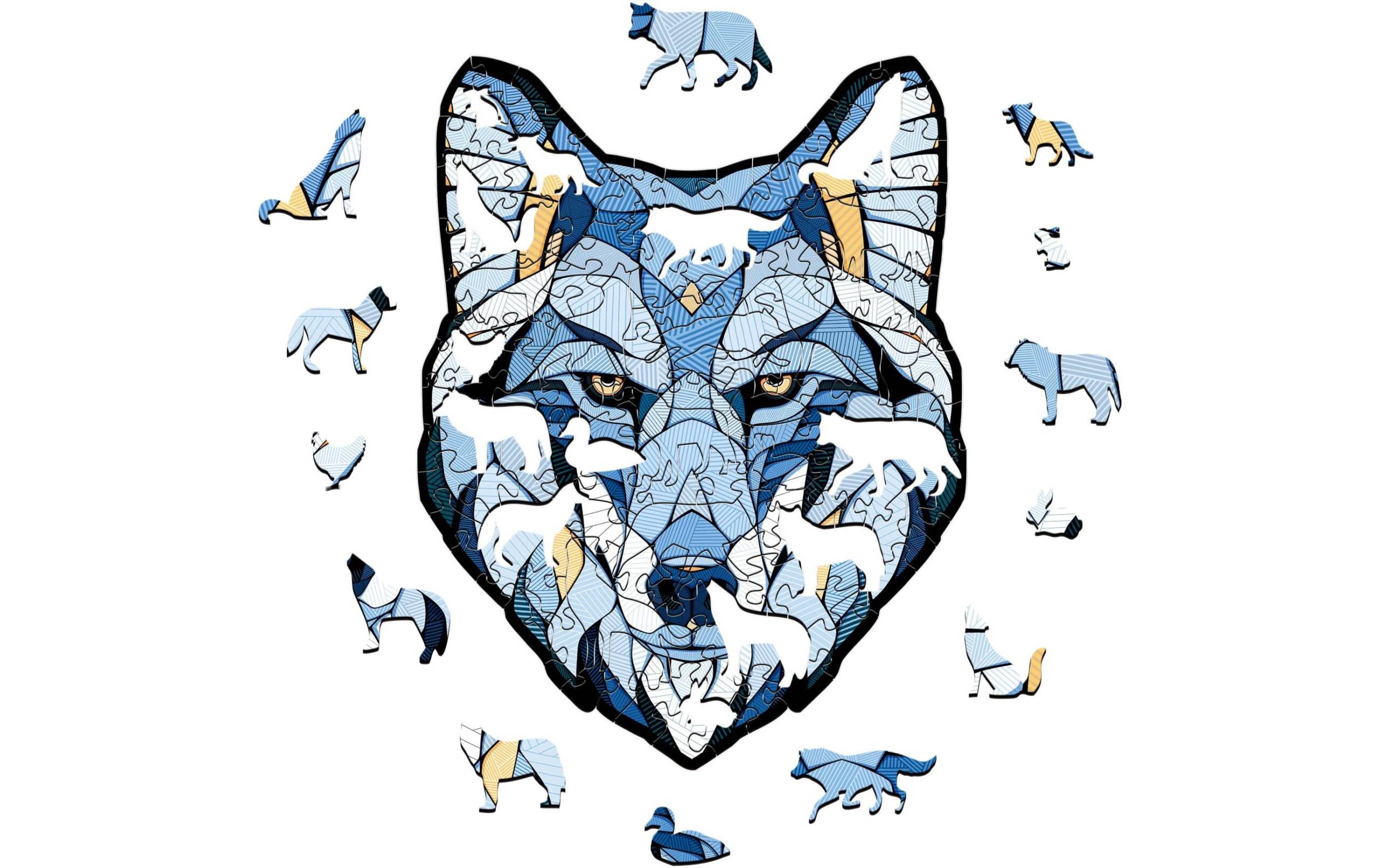 Holzpuzzle Wolf ECO WOOD ART