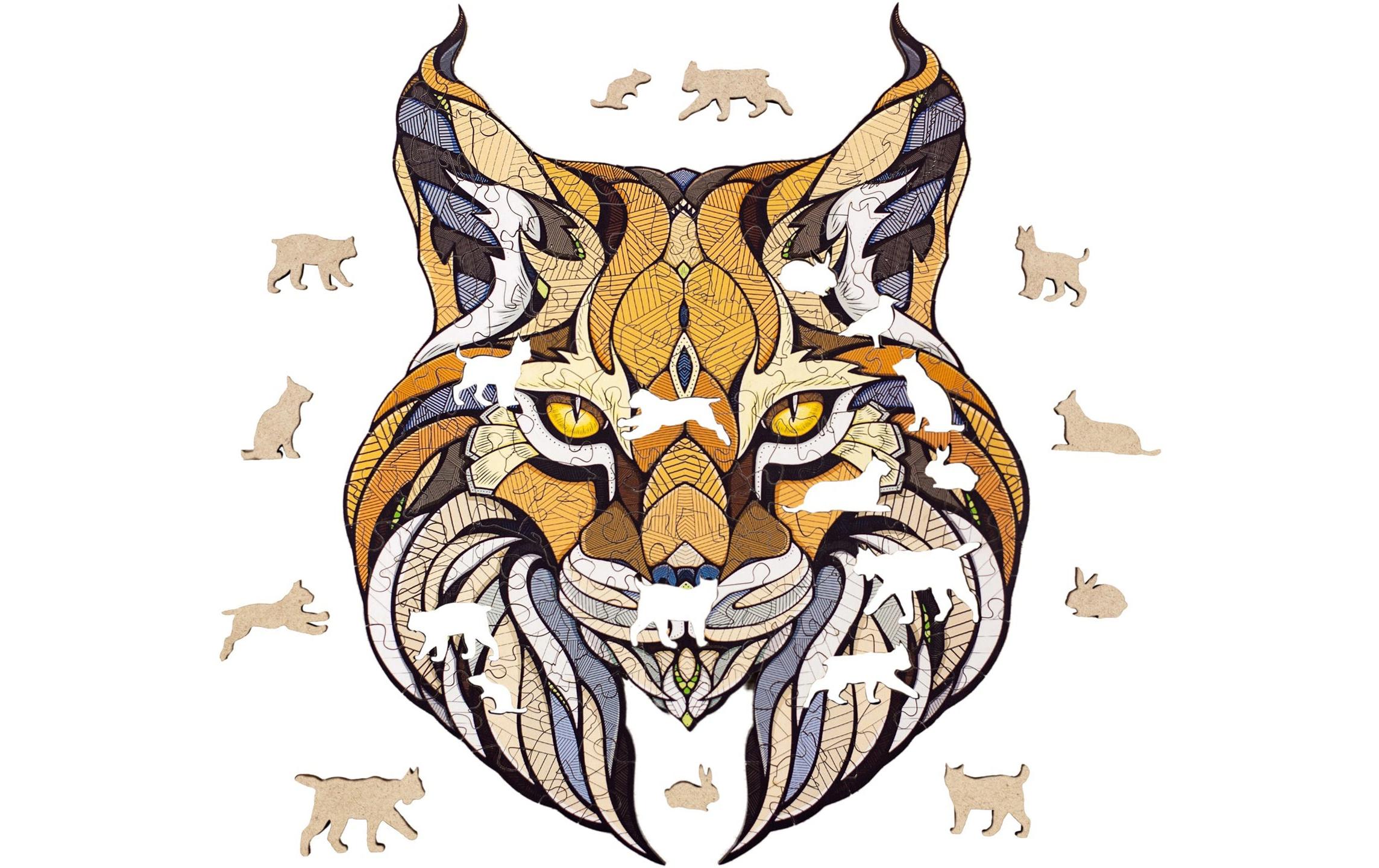Holzpuzzle Luchs ECO WOOD ART