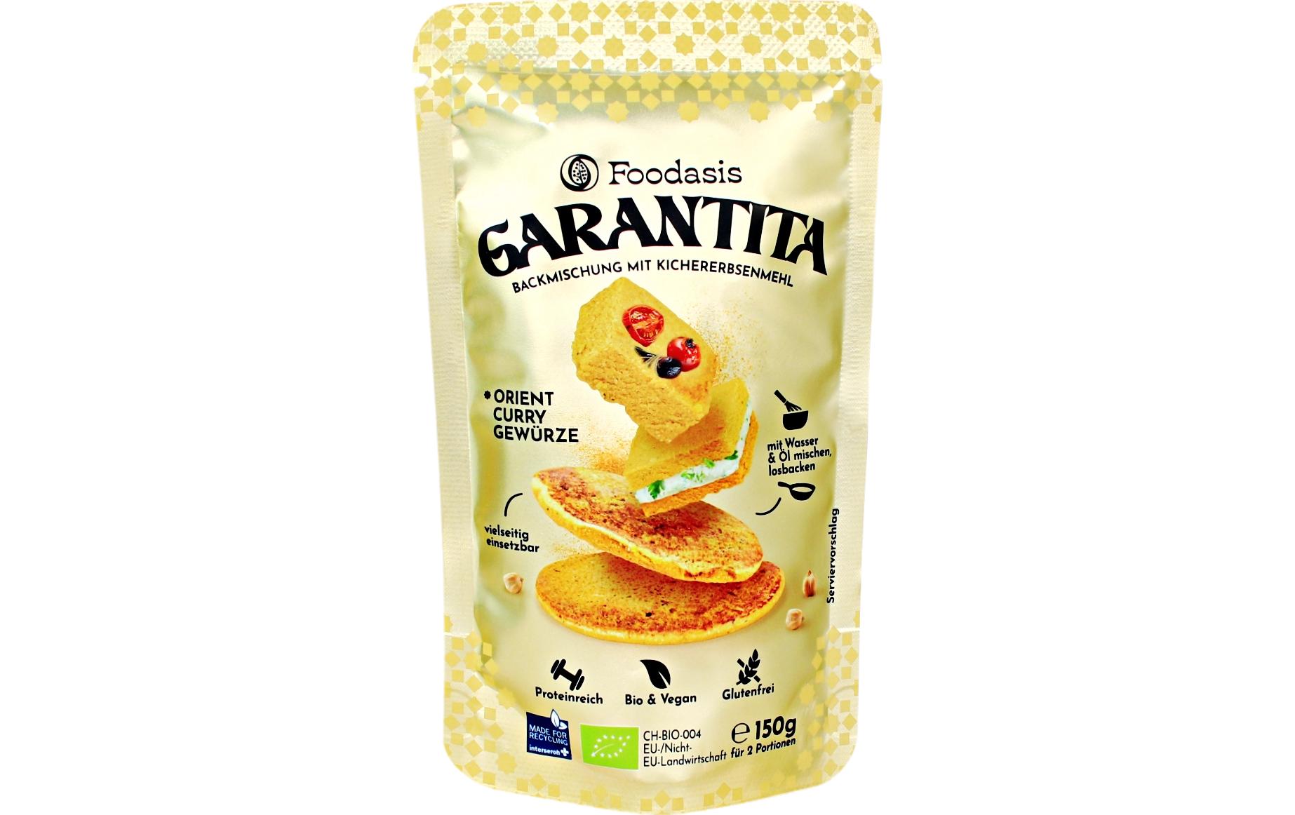 Foodasis Backmischung Garantita Orient 150g Backmischung mit Kichererbsenmehl