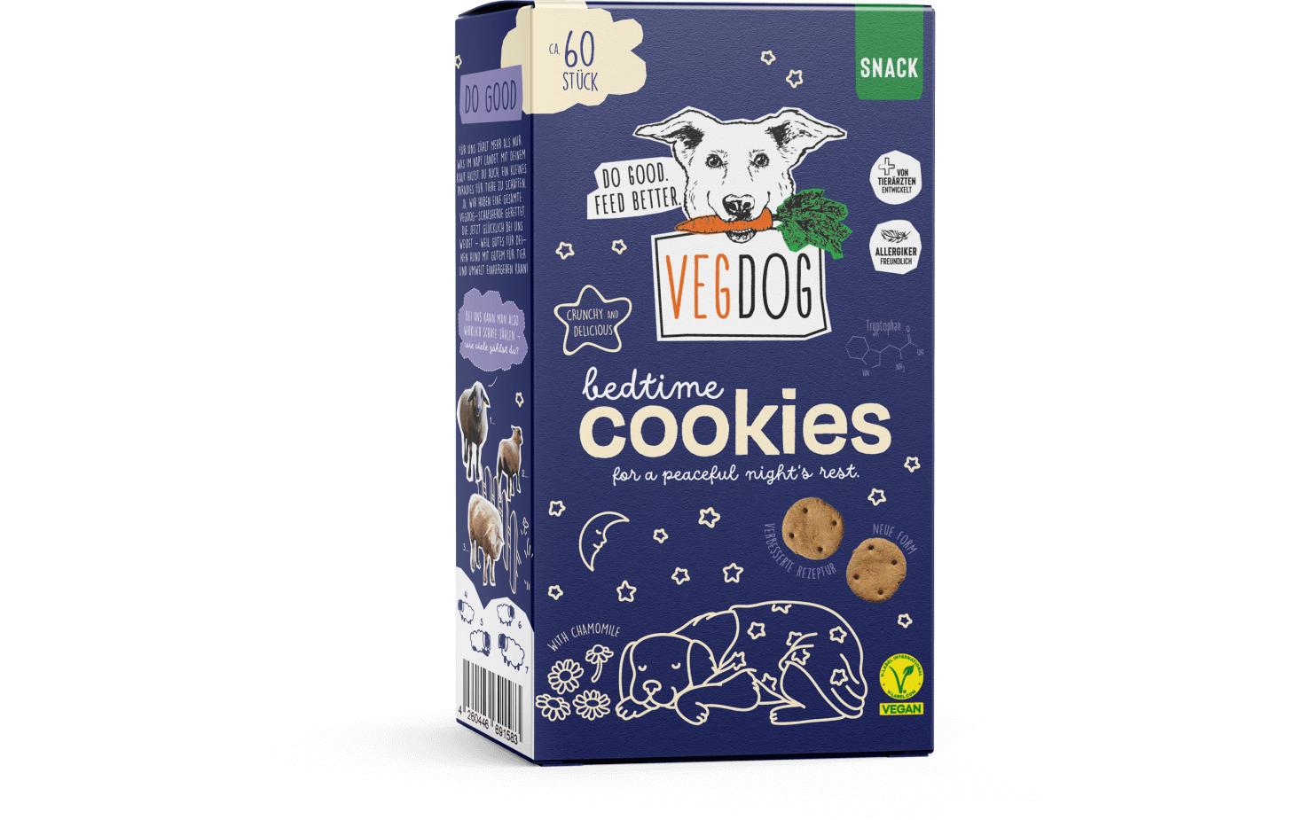 Vegdog Snack Bedtime Cookies 400g