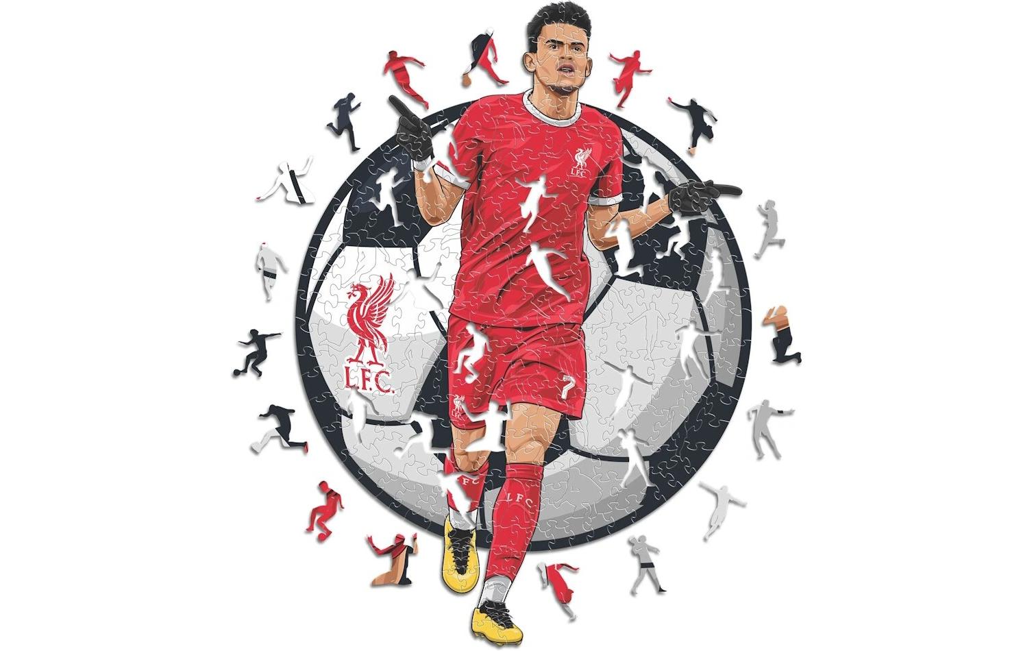 Liverpool FC - Luis Diaz Holz Puzzle Grösse M (270 Teile)