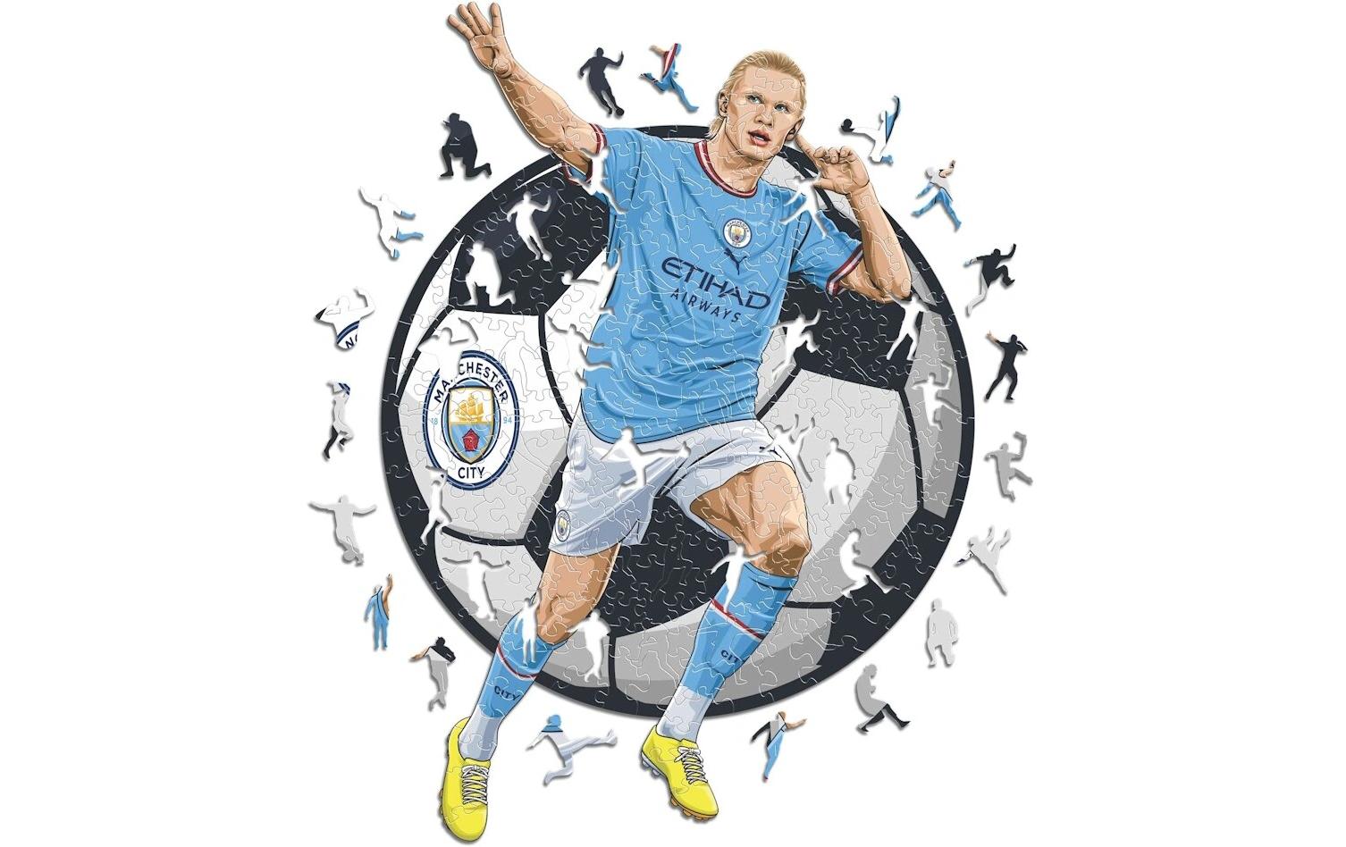 Man City FC - Erling Haaland Holz Puzzle Grösse M (270 Teile)
