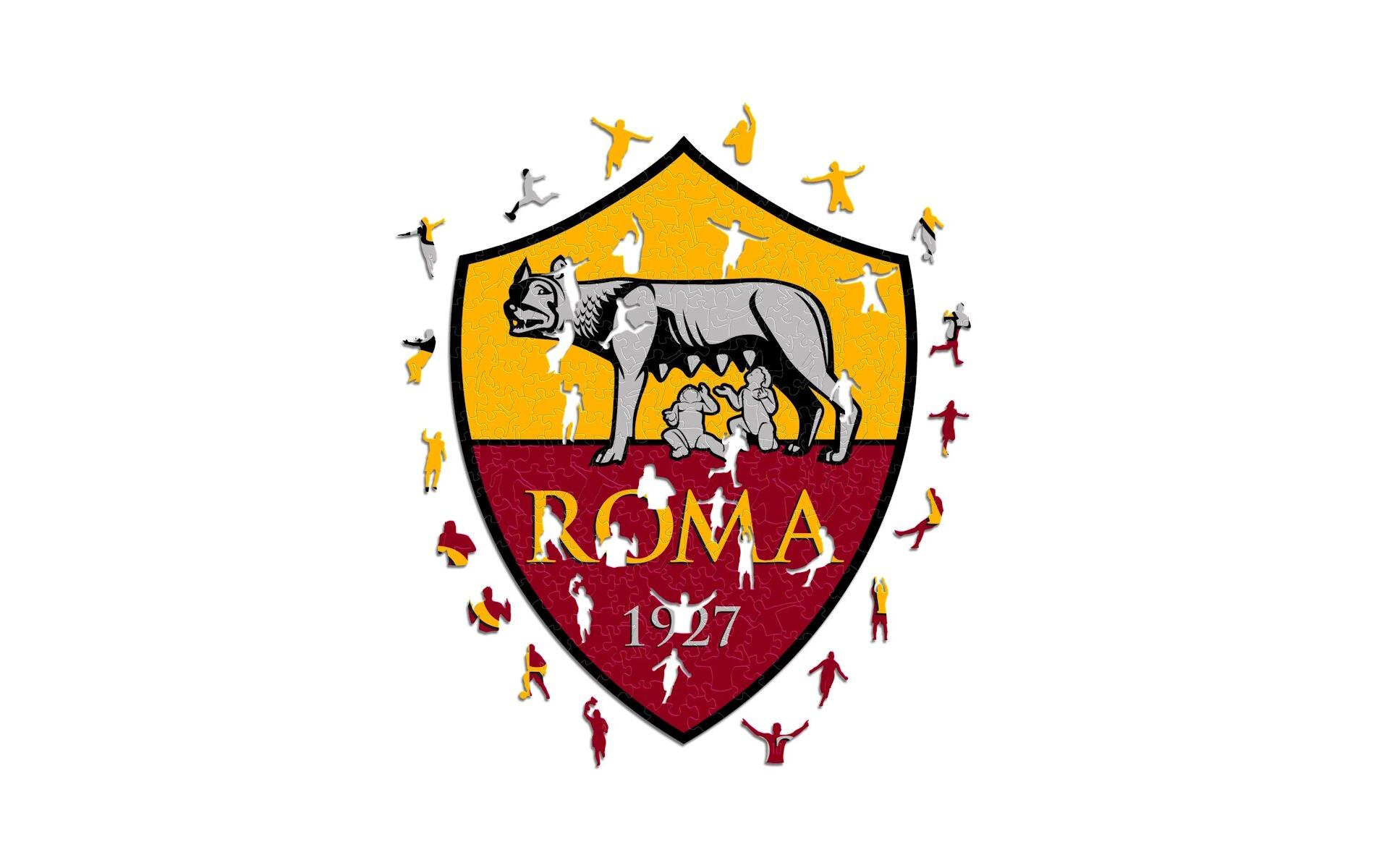 AS Roma - Logo Holz Puzzle Grösse M (270 Teile)